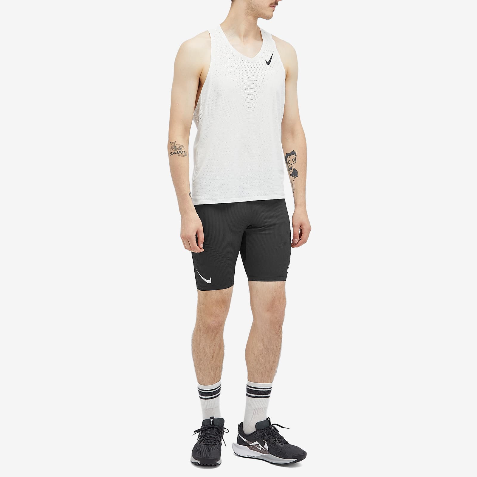 Nike Running Aeroswift Half Tight Black & Summit White END. (JP)
