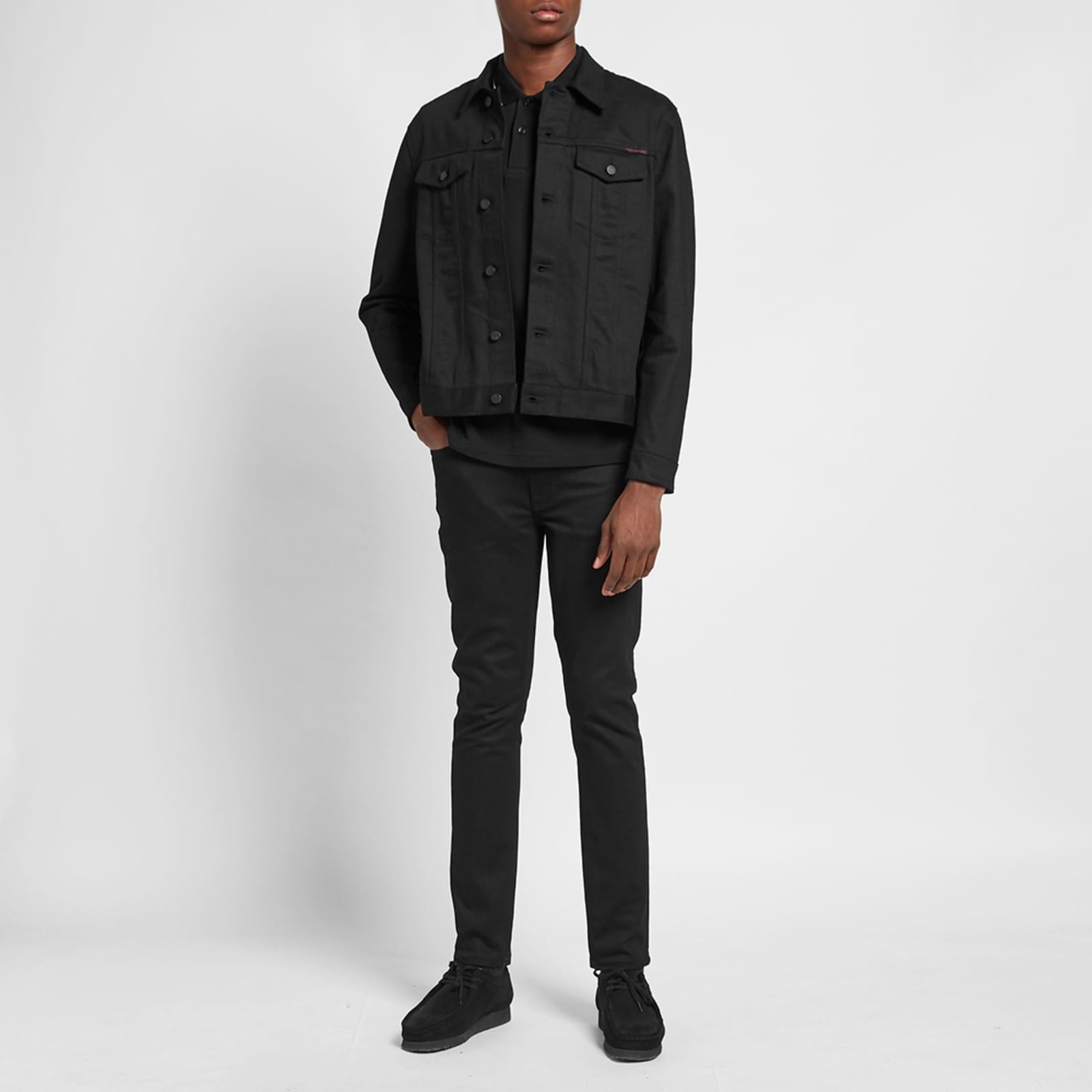 Nudie Jerry Rebirth Collection Embroidered Denim Jacket Black END. (UK)
