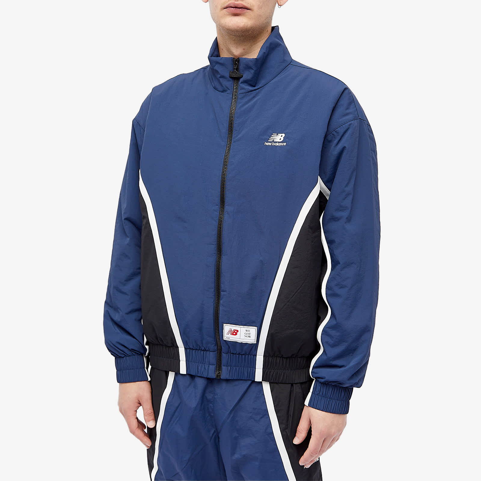 New Balance Hoops Woven Jacket - Nb Navy