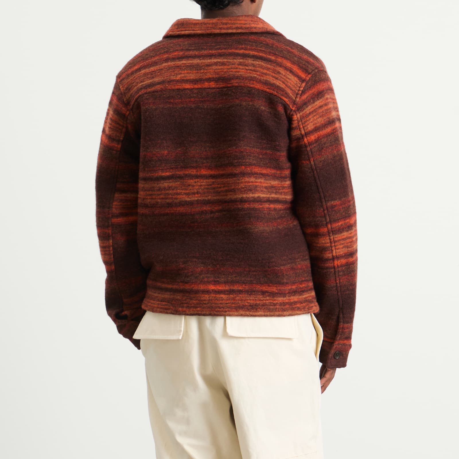 Percival Missisipi Boiled Wool Jacquard Overshirt