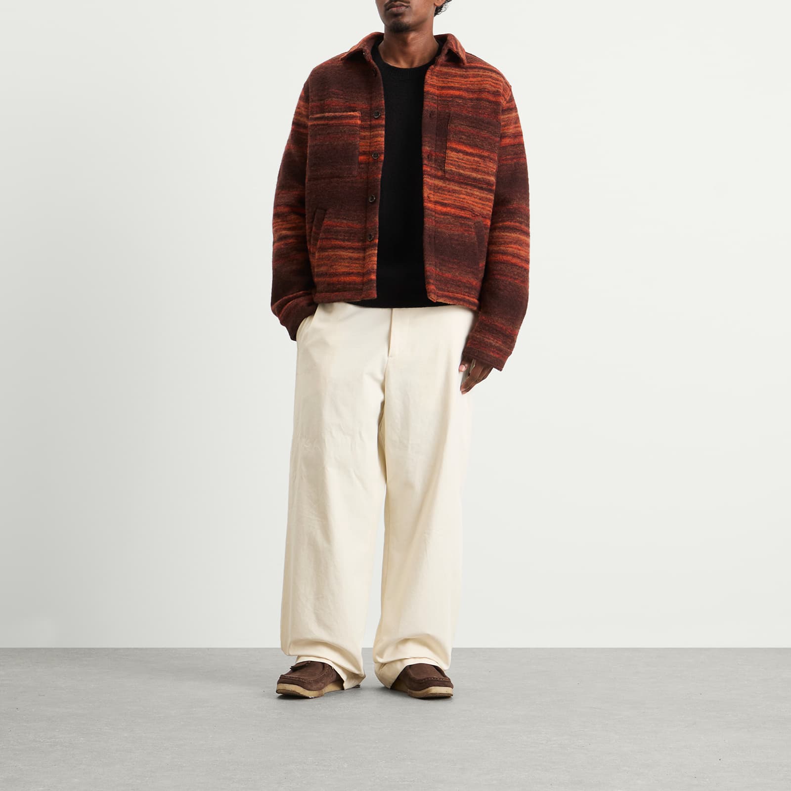Percival Missisipi Boiled Wool Jacquard Overshirt