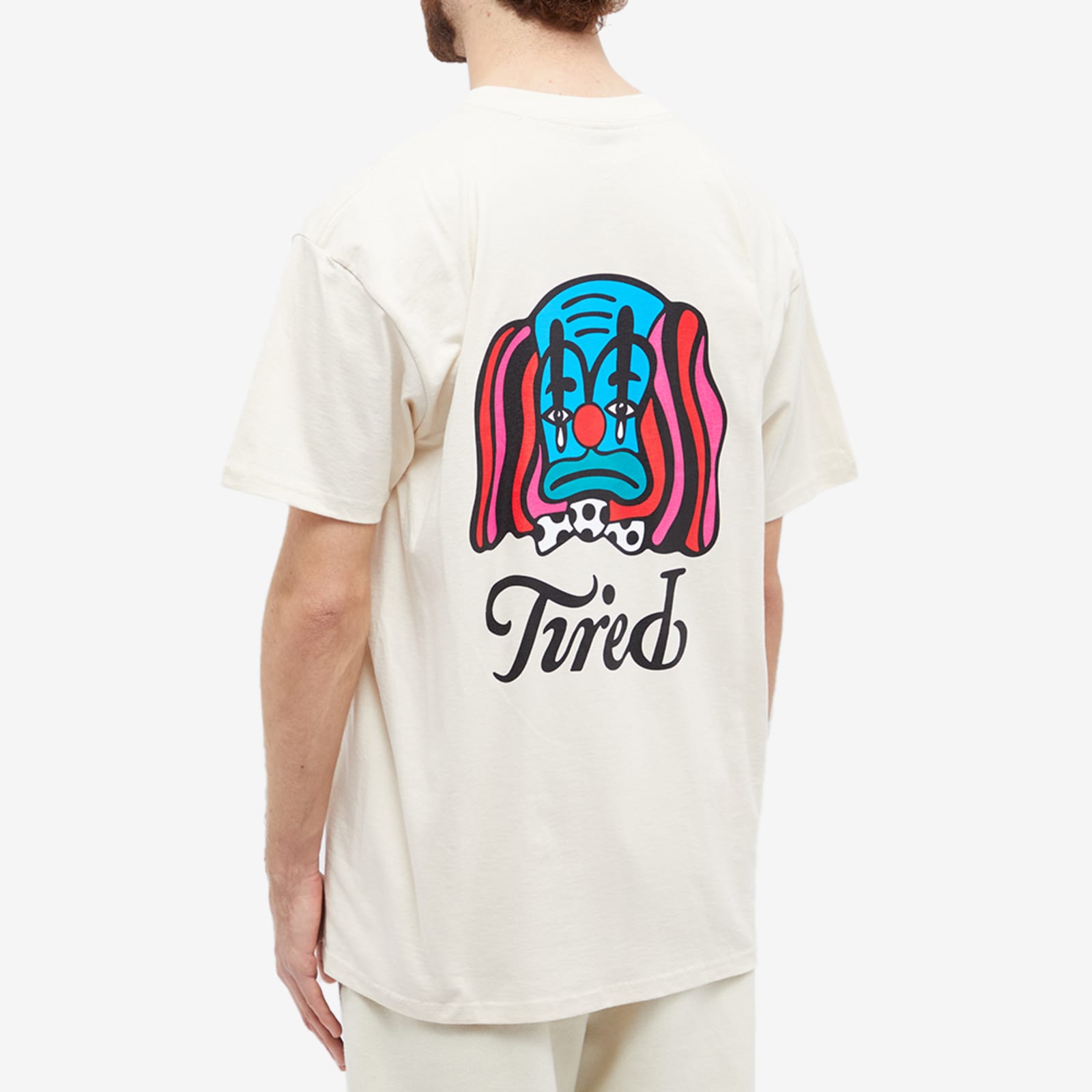 Tired Skateboards Clown TShirt Neutrals END. (UK)