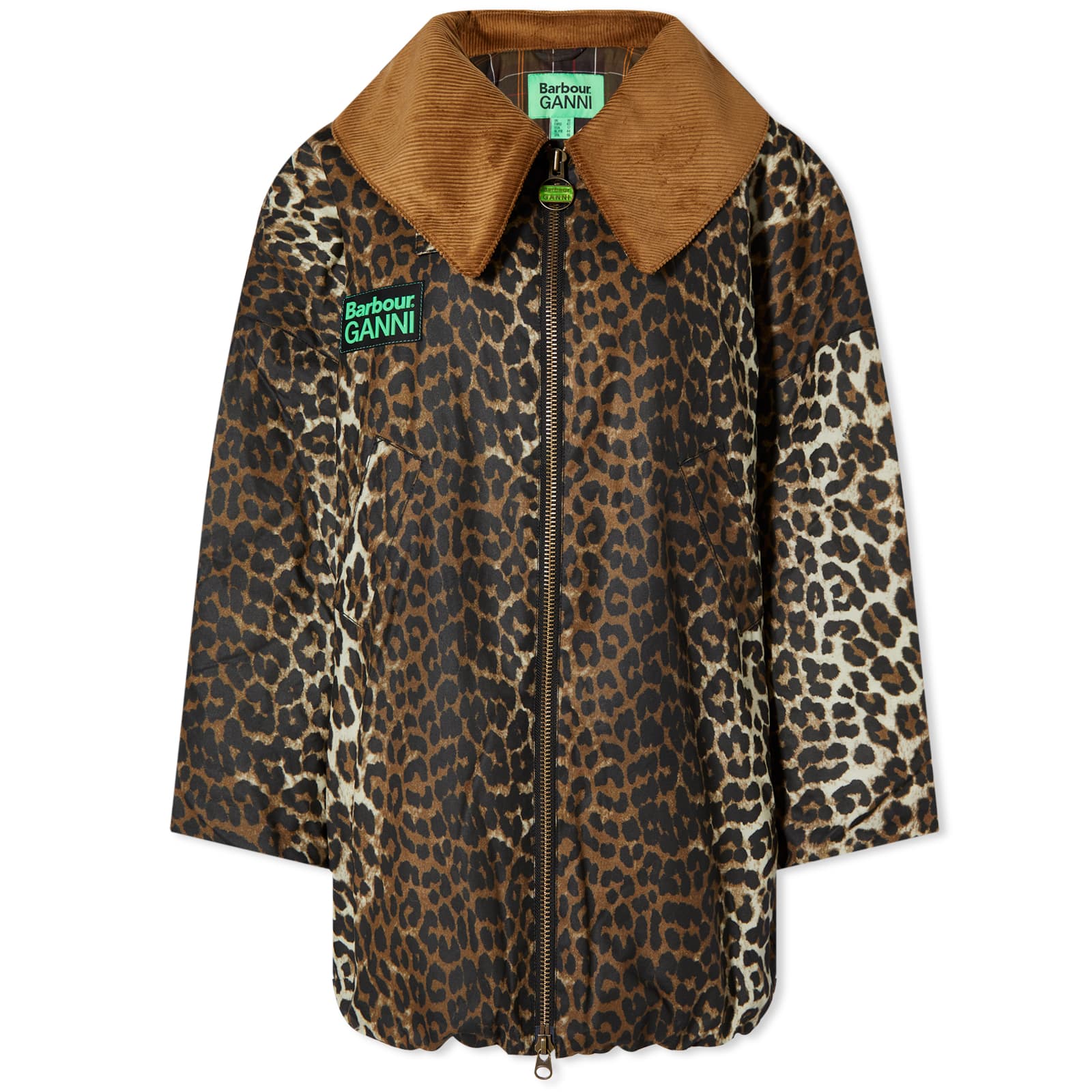 Barbour x Ganni Printed Bomber Jacket - Leopard Print
