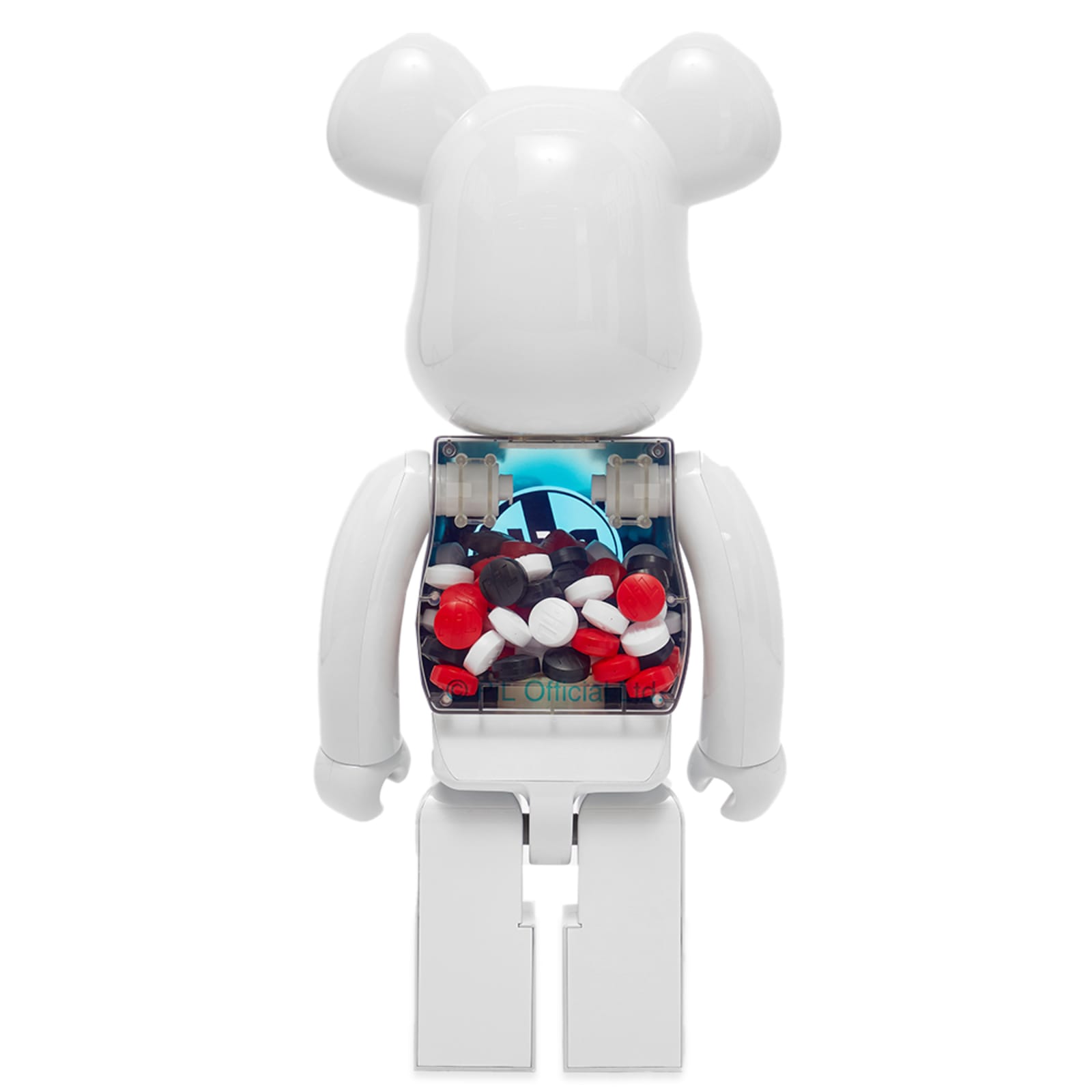 Medicom Pil Chrome Version Be@Rbrick - White 1000%