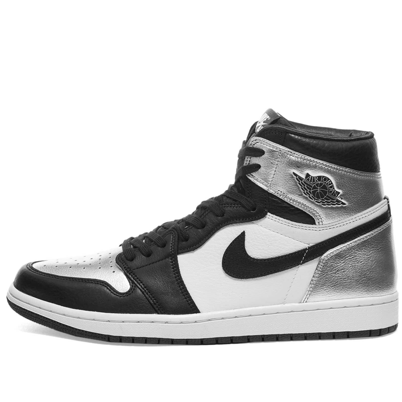 Air Jordan 1 High OG W Black, Silver & White END.