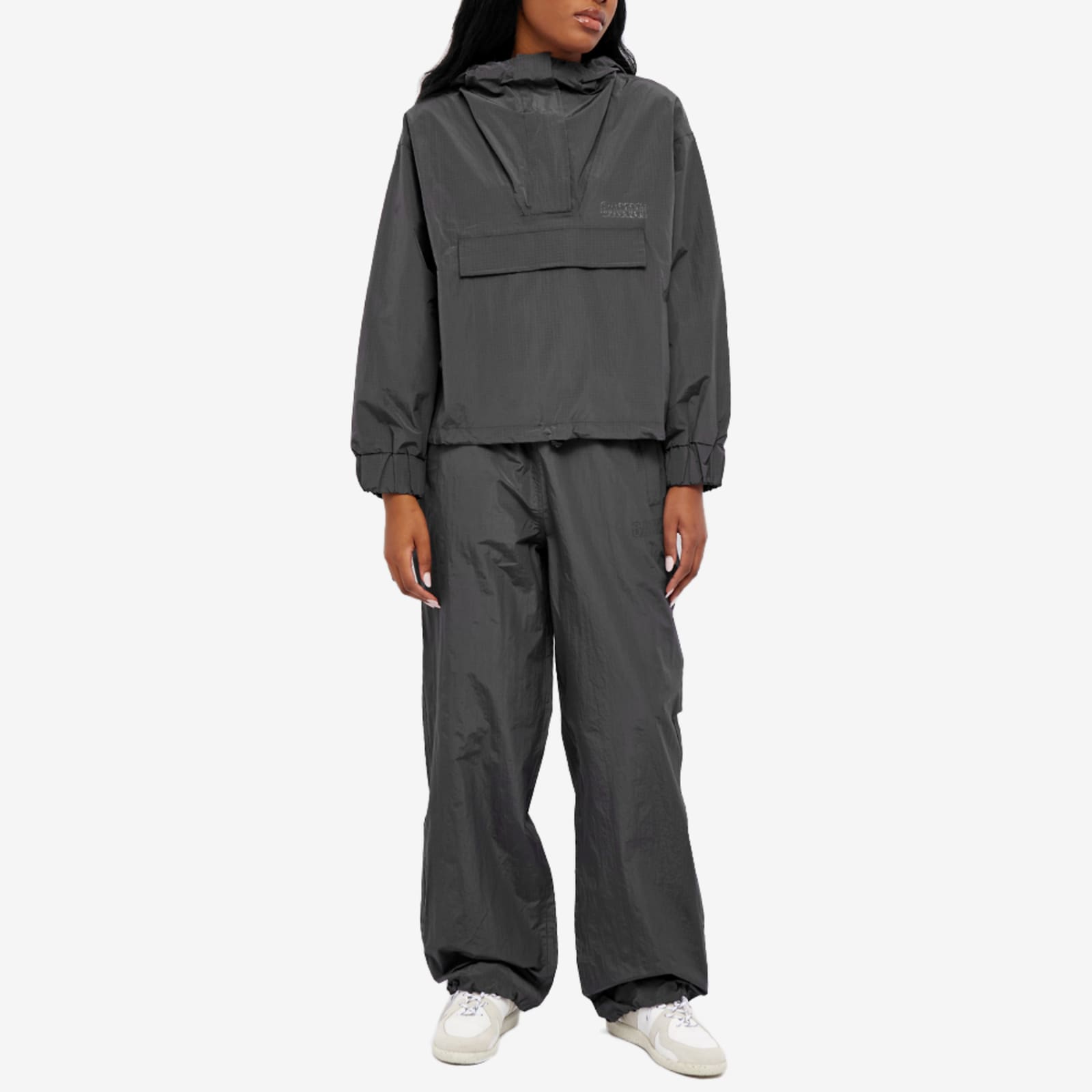 GANNI Rainwear Short Jacket Phantom END. (US)