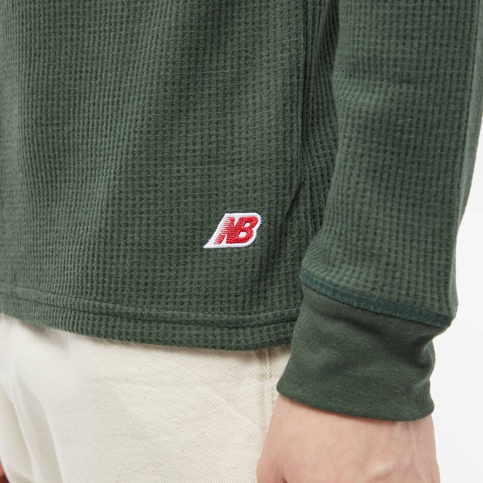 New Balance Long Sleeve Made in USA Thermal TShirt Green END. (Global)