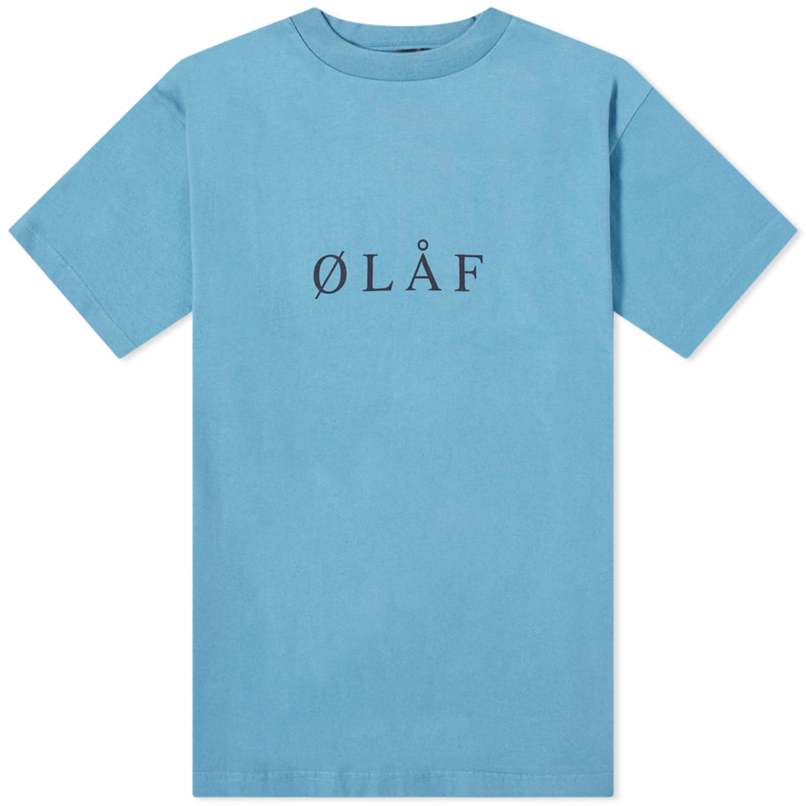 ØLÅF Serif T-Shirt - Blue & Black