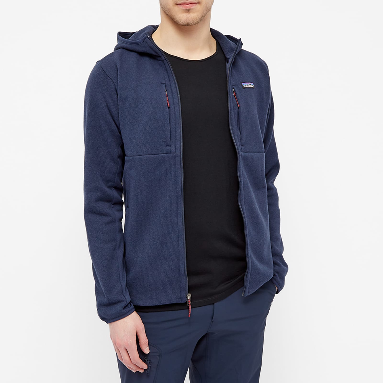 Patagonia navy hoodie clearance