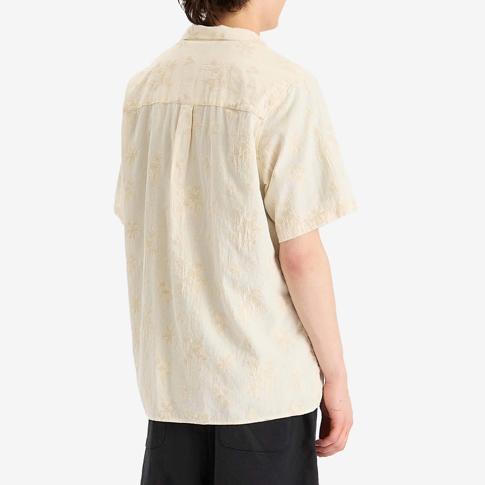 Foret Peer Flower Jacquard Vacation Shirt