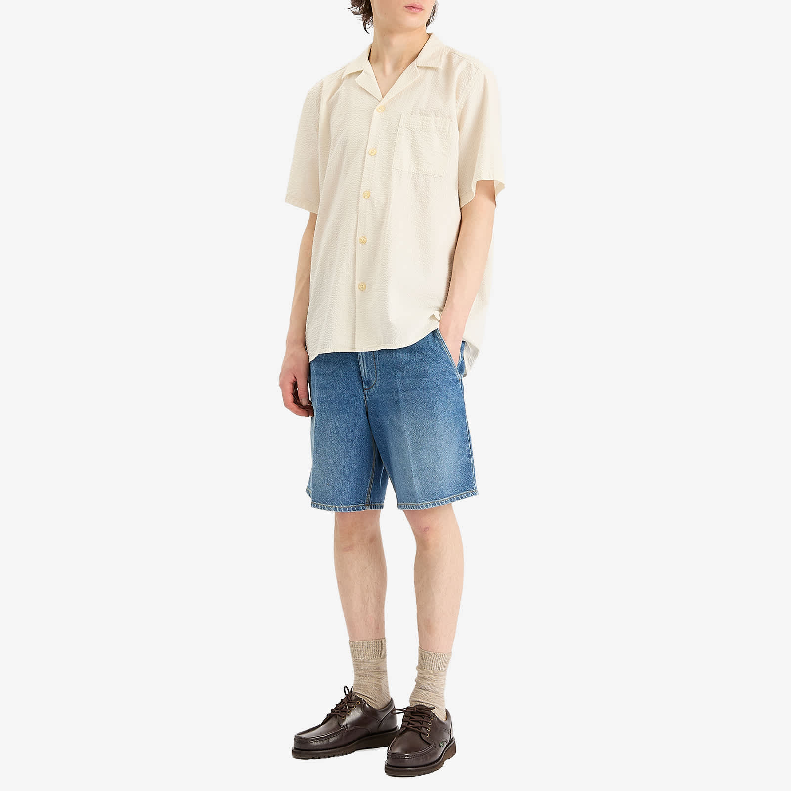 Foret Hush Seersucker Vacation Shirt