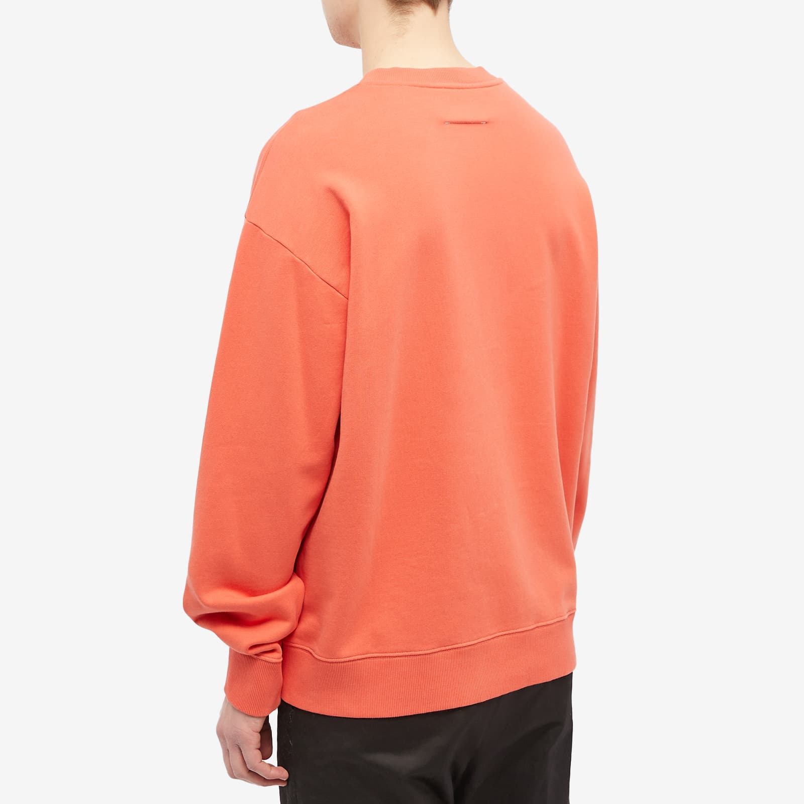 MM6 Maison Margiela Zoom Logo Crew Sweat Burnt Orange | END.