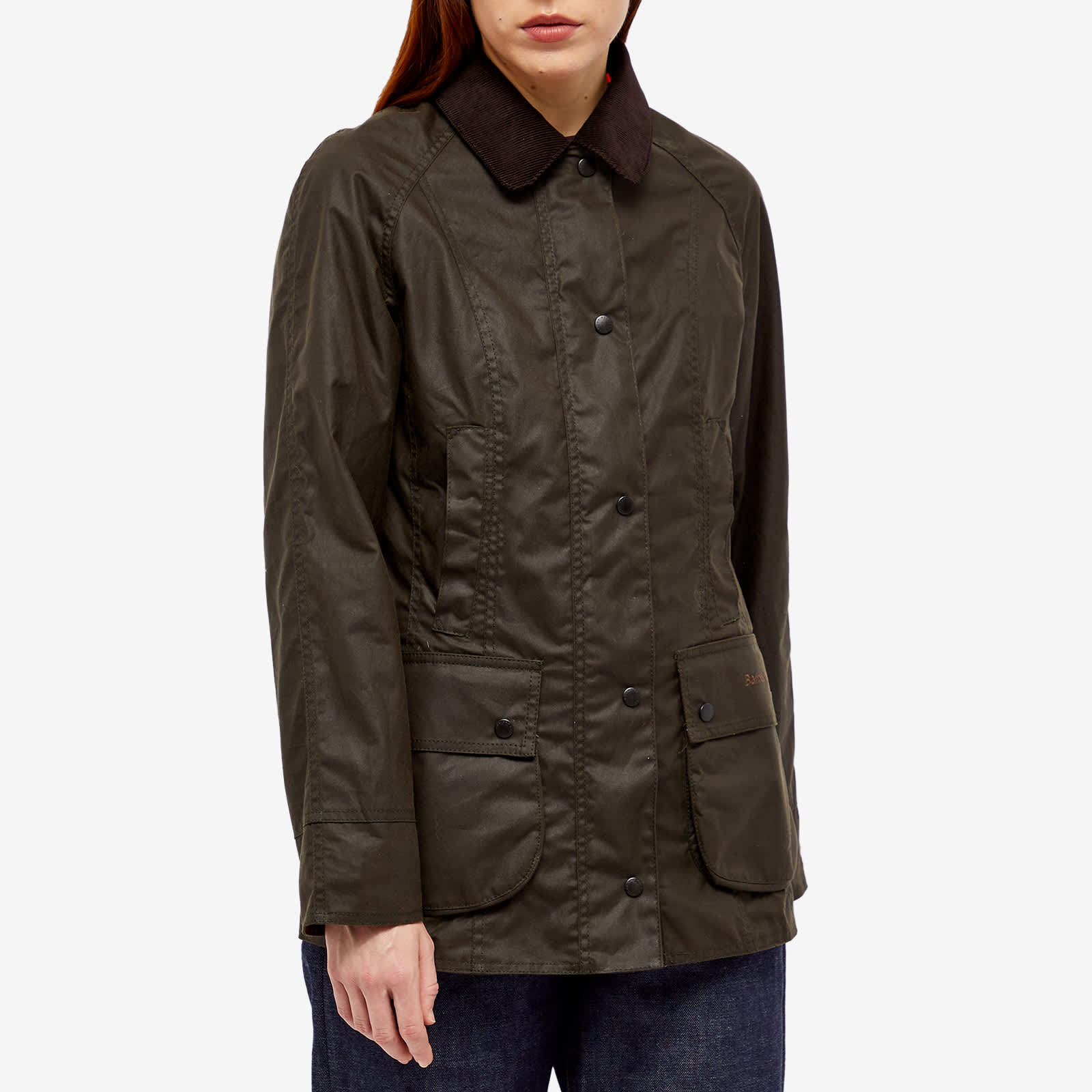 Barbour Classic Beadnell Wax Jacket Olive END US 