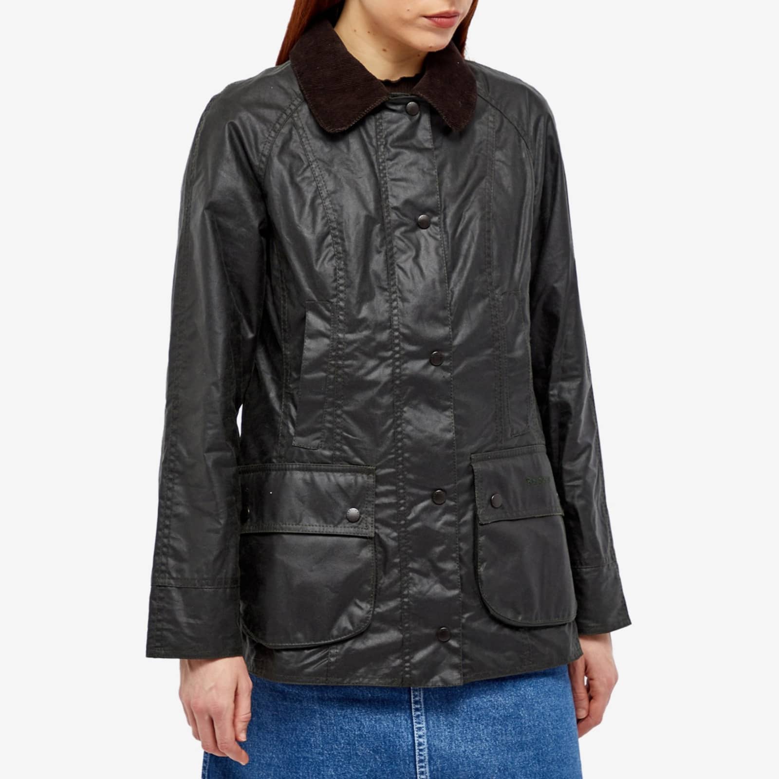 Barbour Classic Beadnell Wax Jacket Sage END. (KR)