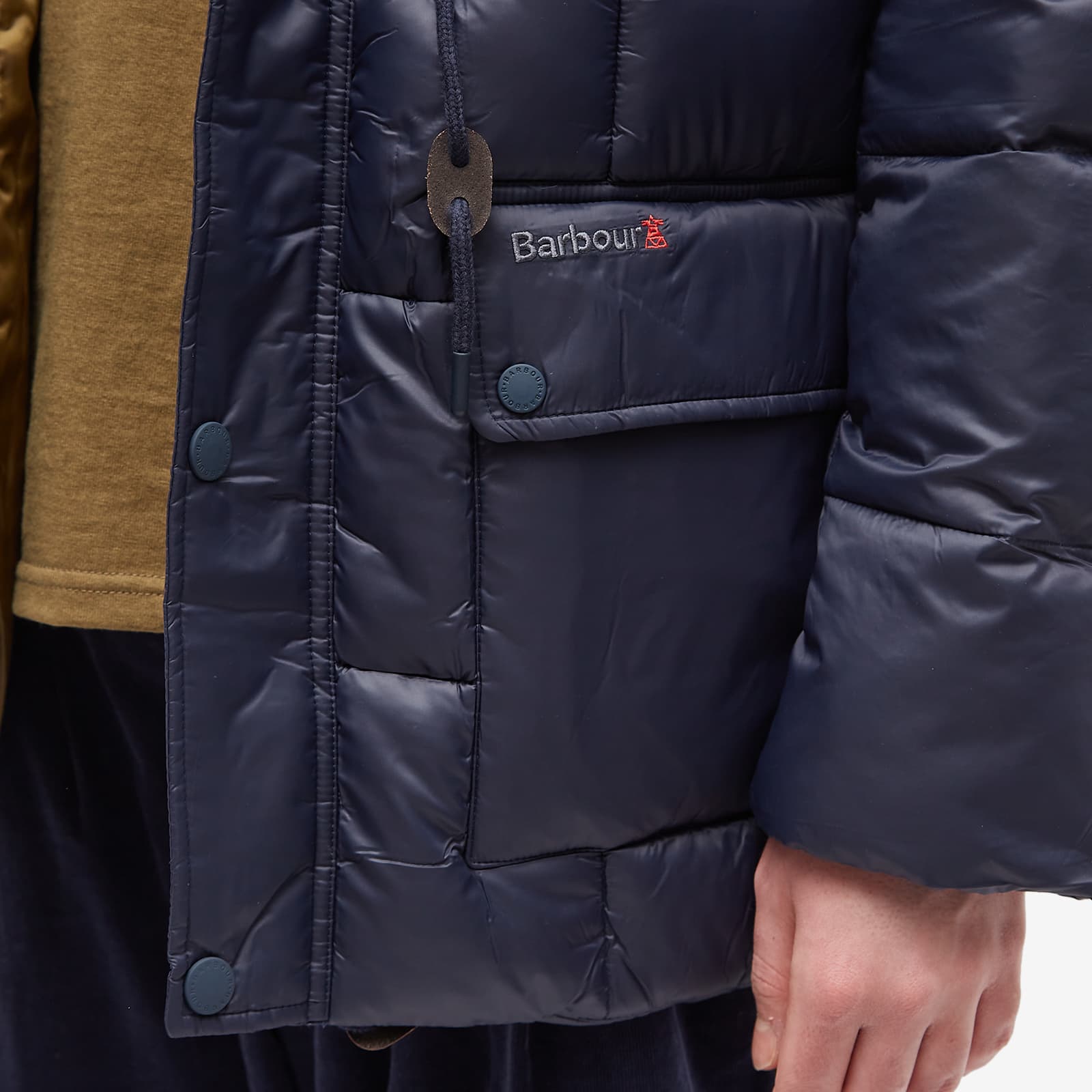 Barbour Fell Baffle Quilt Jacket Navy END. (TW)