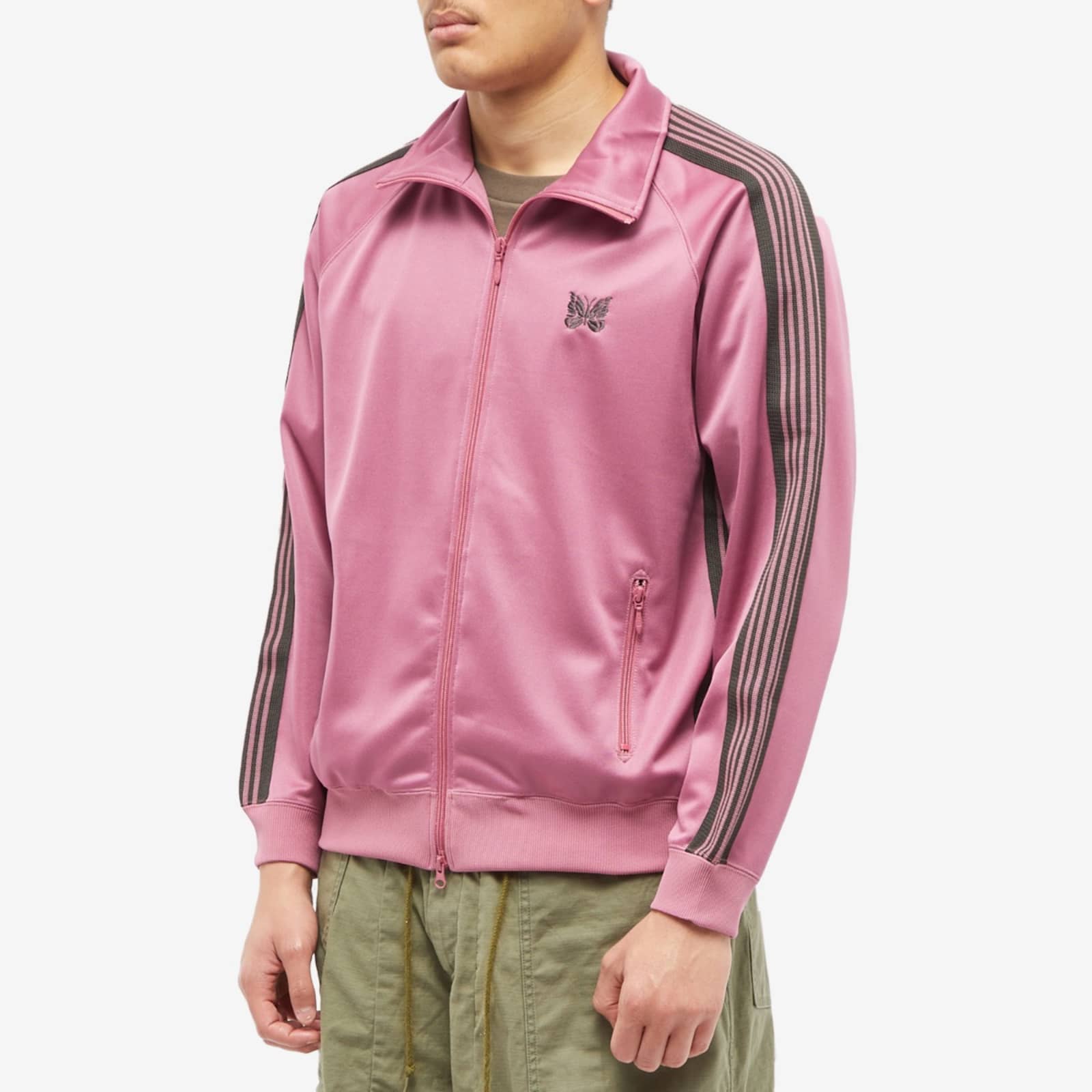 Needles Poly Smooth Track Jacket Smoke Pink END. (SE)