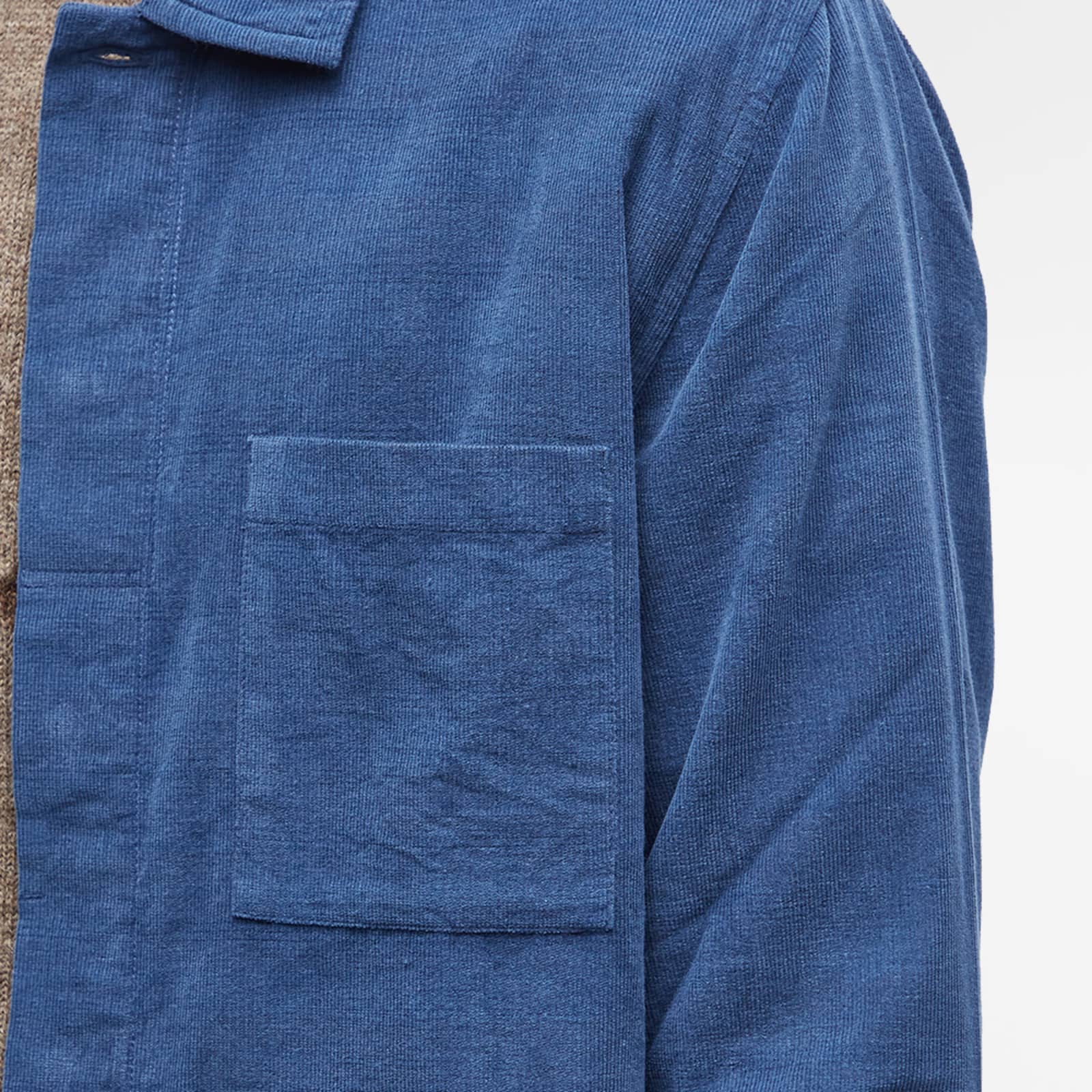 Folk Patch Shirt Blue Checked Cord END.