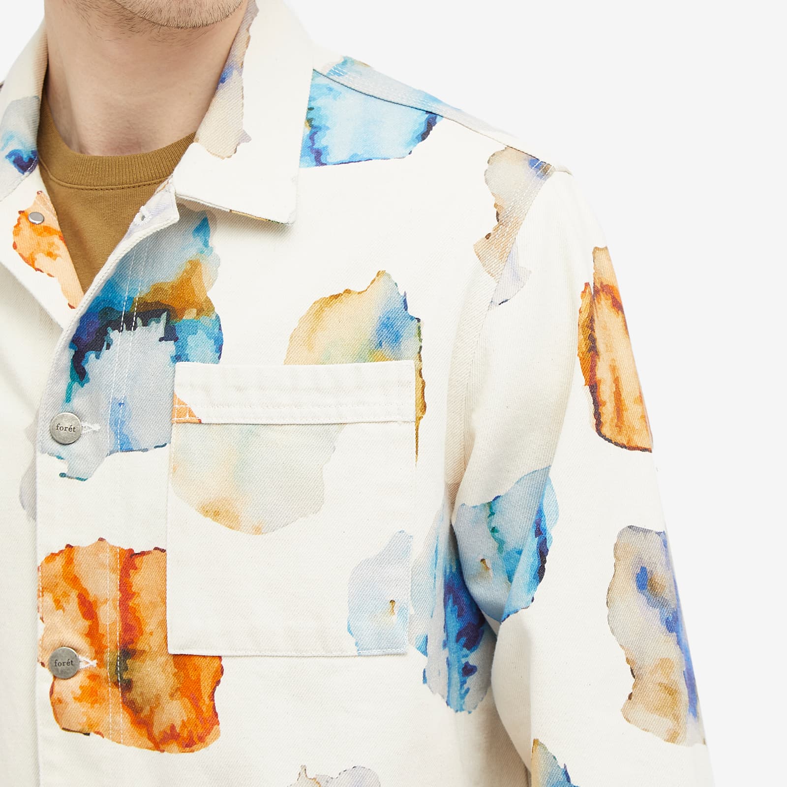 Foret Heyday Artwork Overshirt - Undyed
