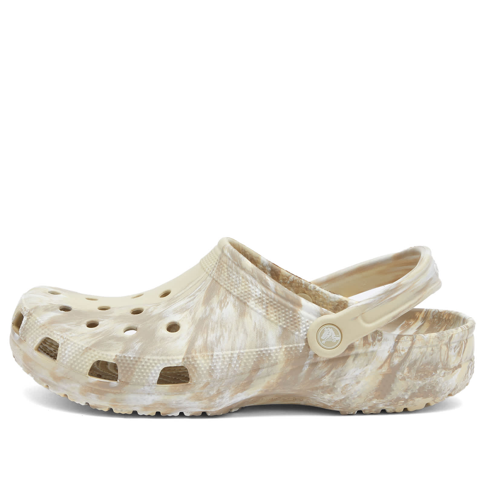 Crocs Classic Marbled Clog - Bone & Multi