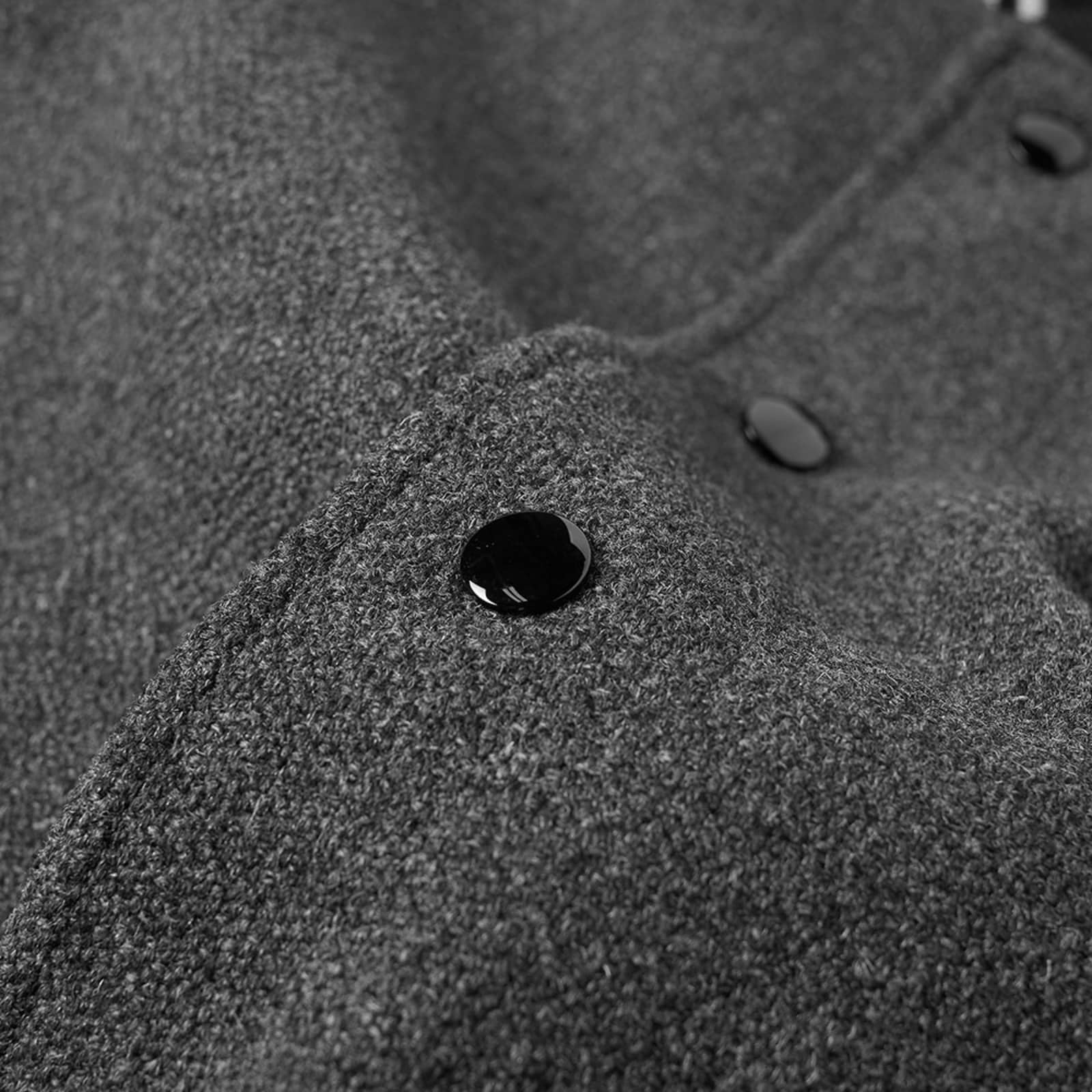 Saint Laurent Flannel Teddy Jacket Black END.