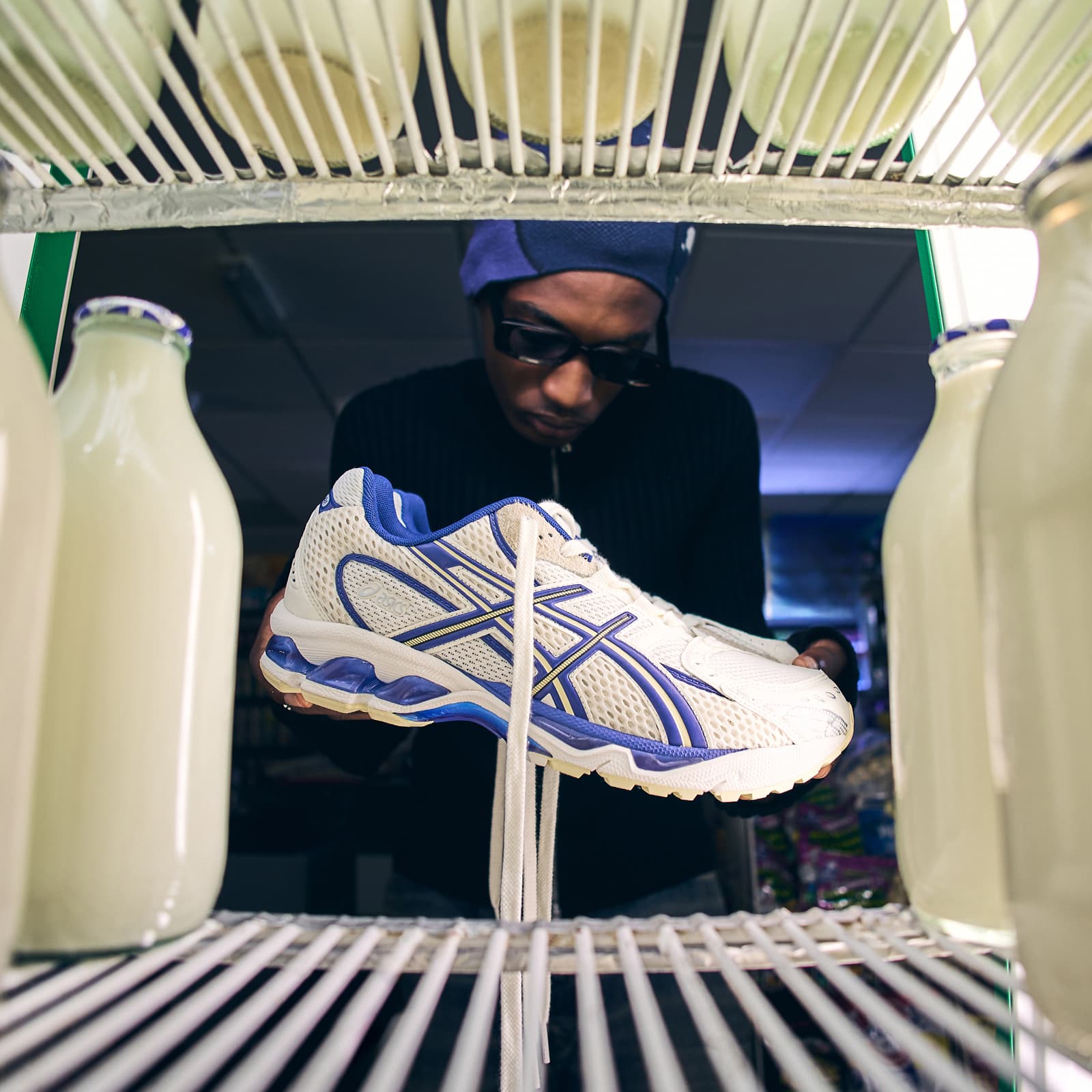 END. x ASICS Nimbus 10.1 Sneaker - Snow White & Sodalite Blue