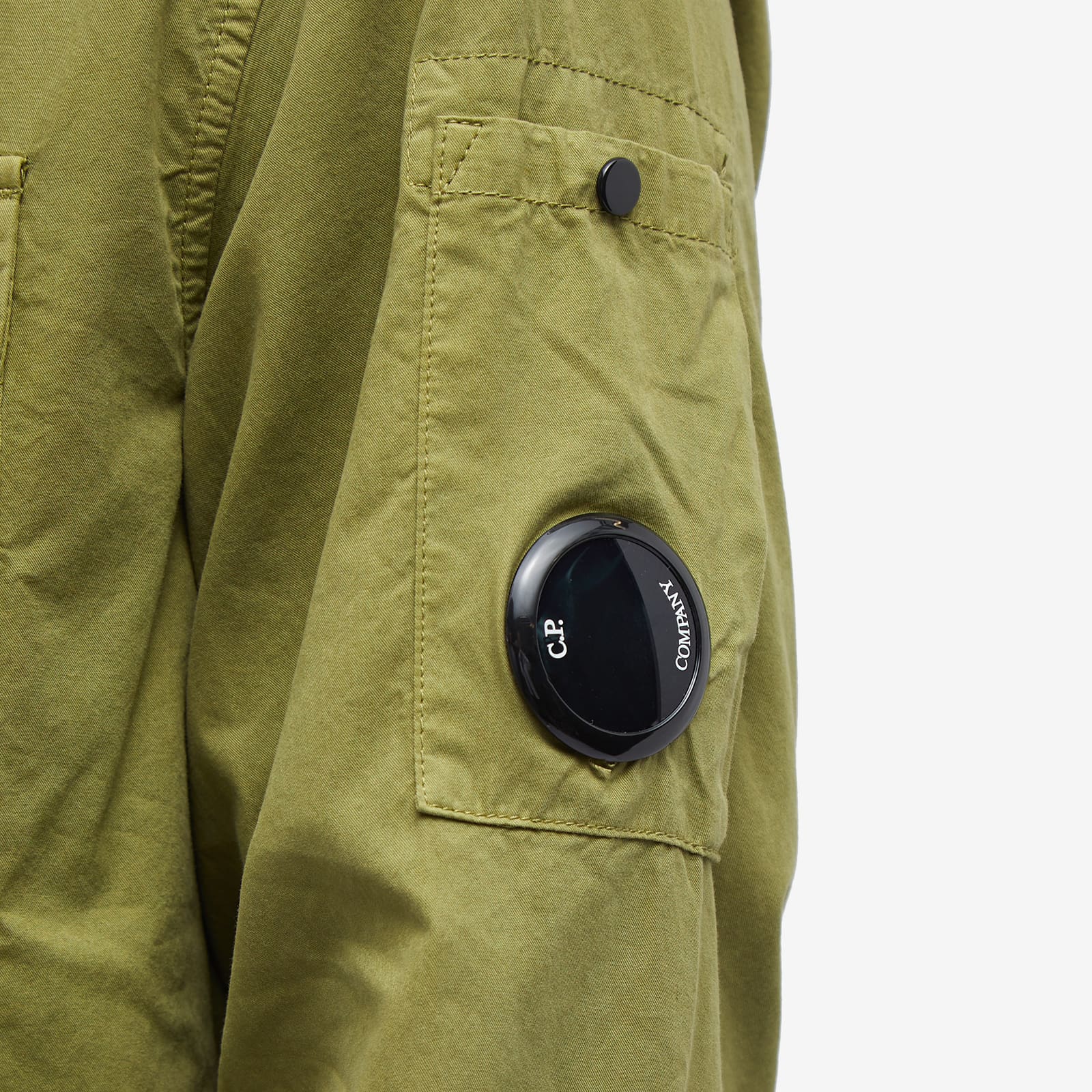 C.P. Company Arm Lens Overshirt Green Olive END.