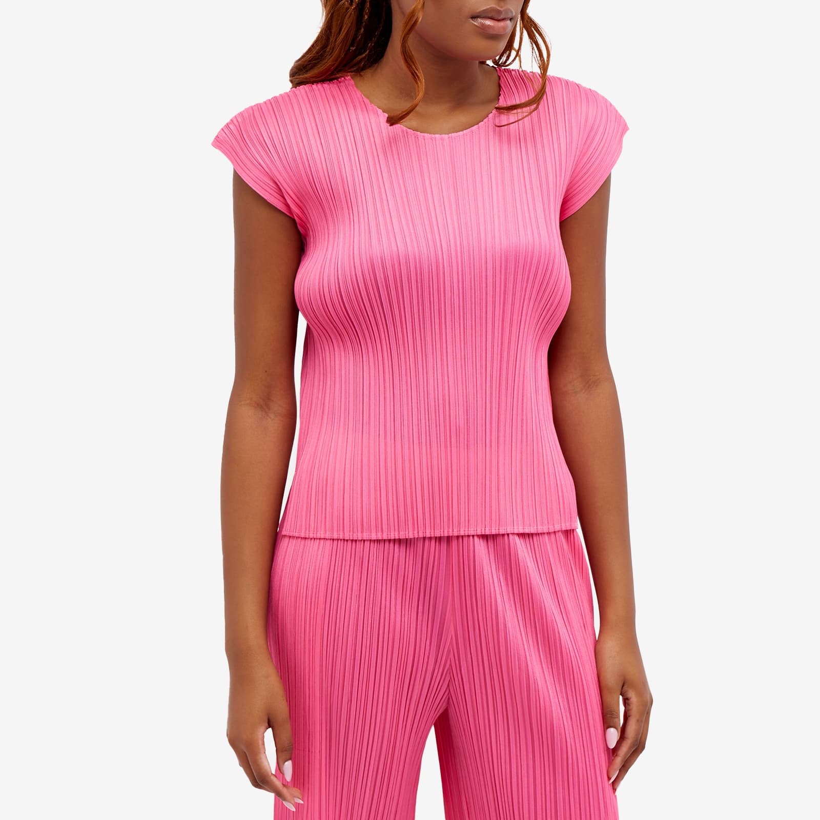Pleats Please Issey Miyake Pleats T-Shirt - Pink