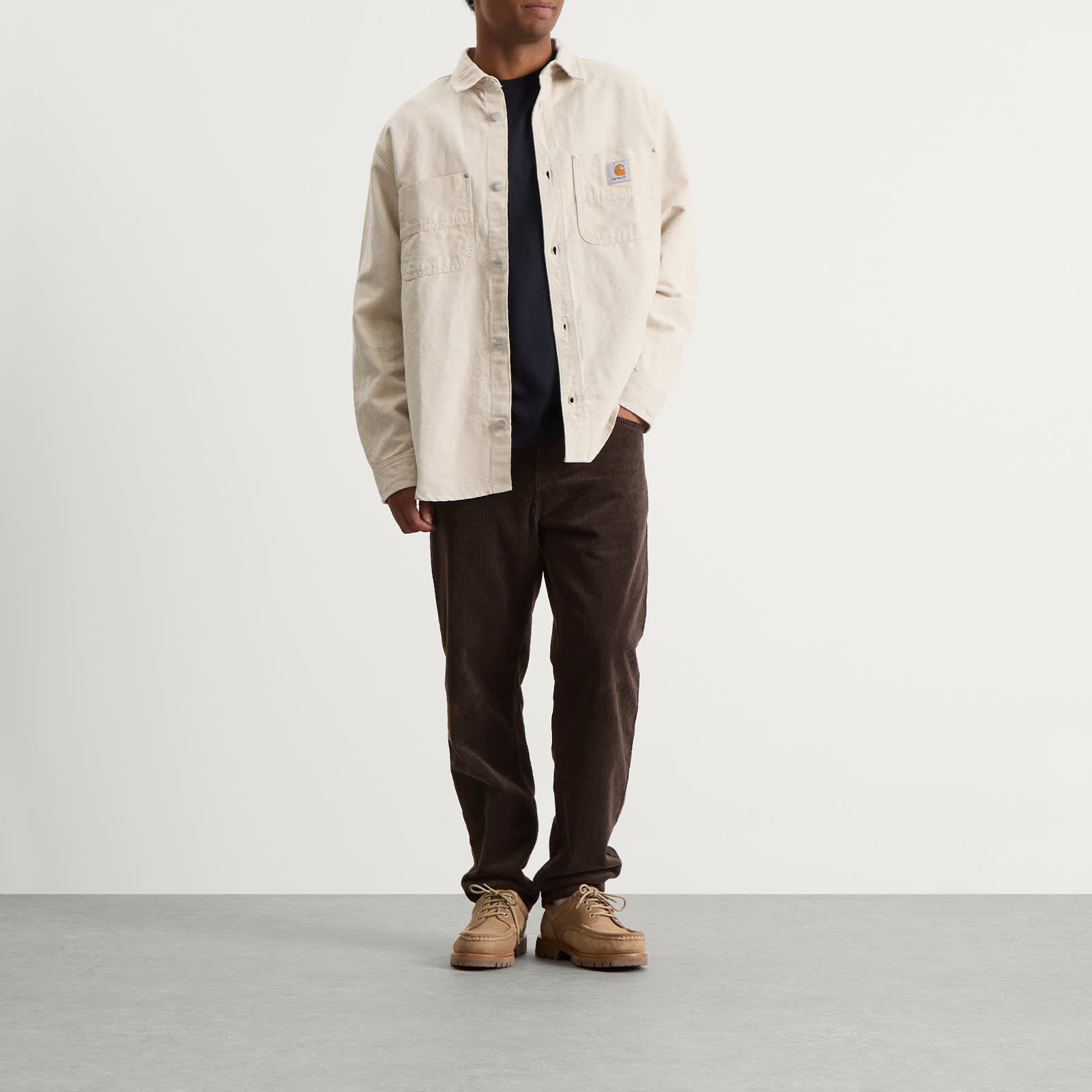 Carhartt WIP Newel Relaxed Tapered Corduroy Pants - Tobacco