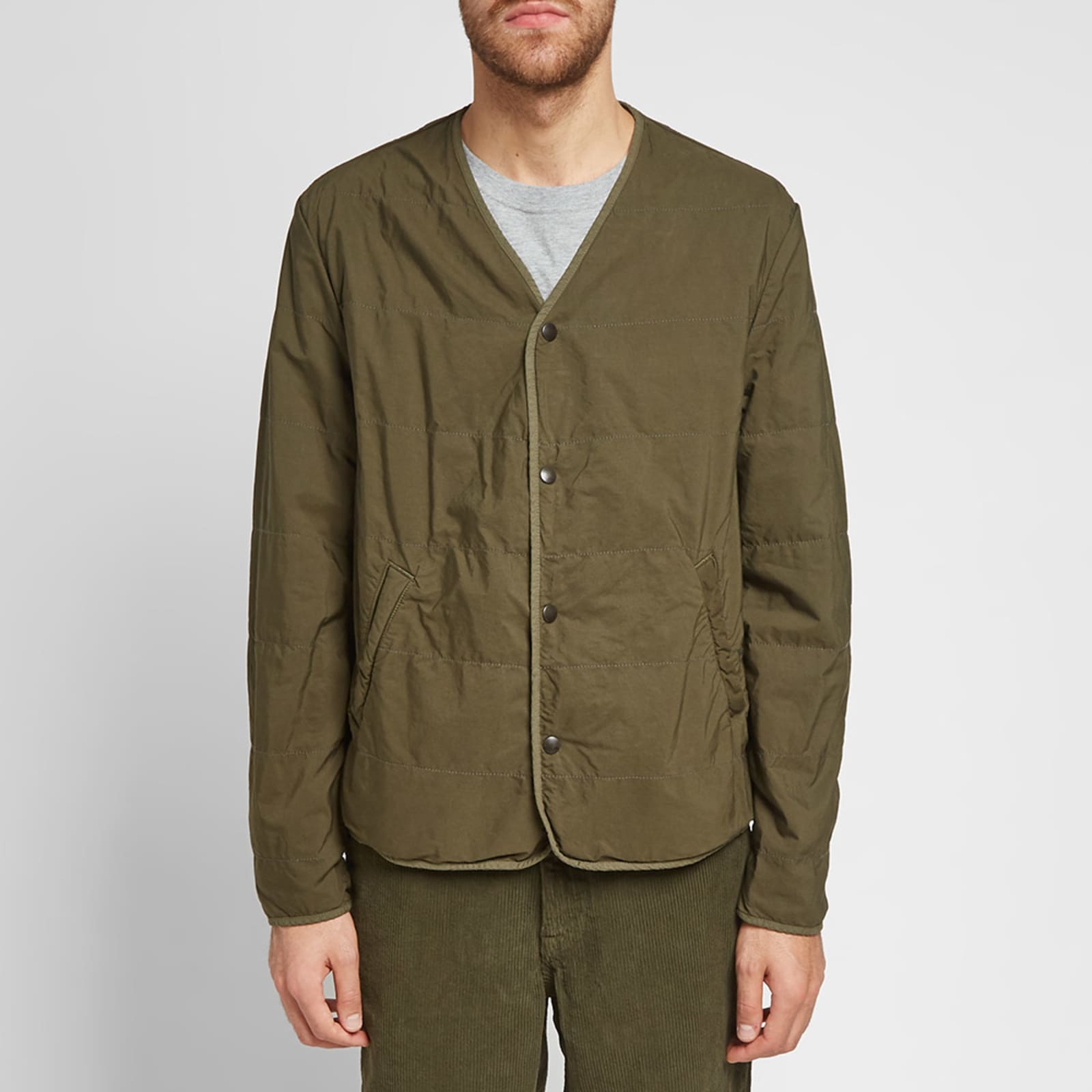 Save Khaki Quilted Liner Jacket Olive END.