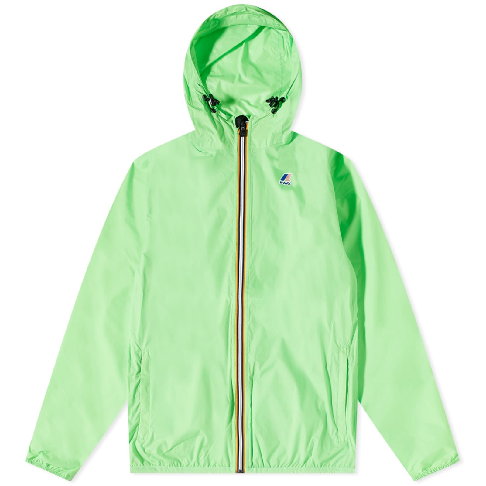 KWay Le Vrai 3.0 Claude Packable Zip Jacket Green Fluro END. (GB)