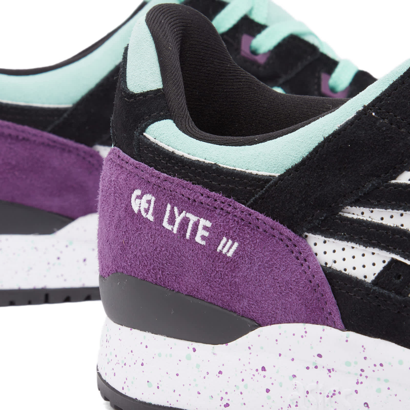 asics gel lyte iii white black