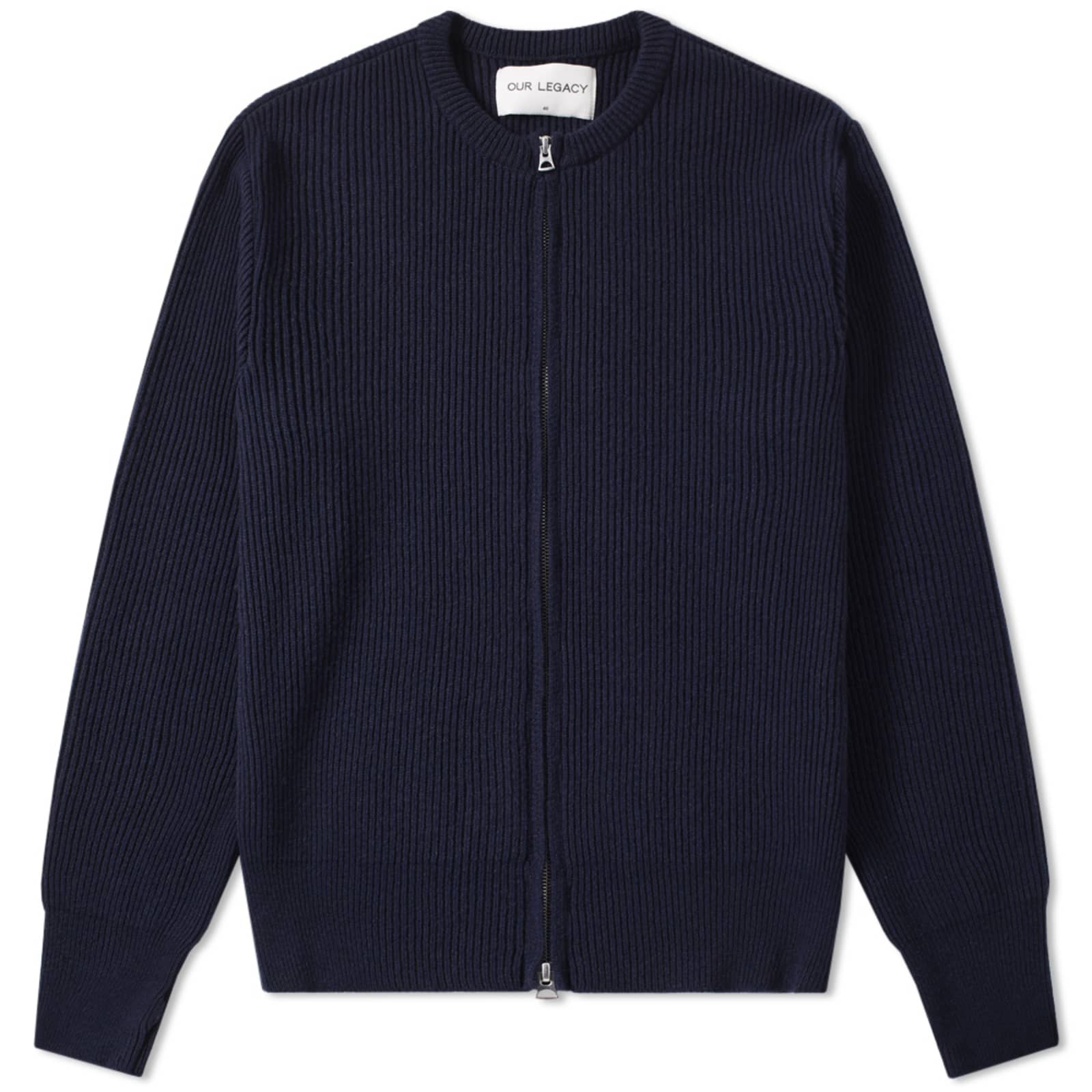 Our Legacy Splash Knit Liner Jacket Navy Merino END.