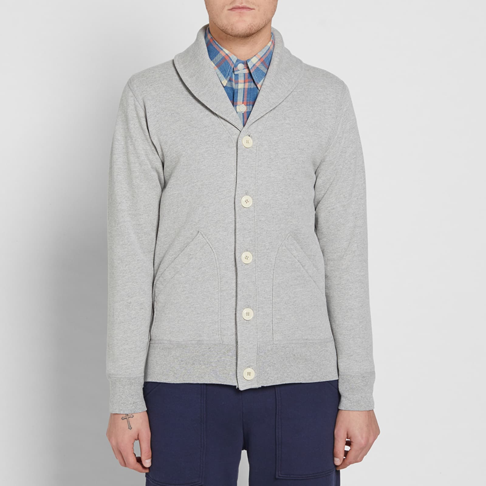 Velva Sheen Shawl Cardigan Heather Grey END. (US)