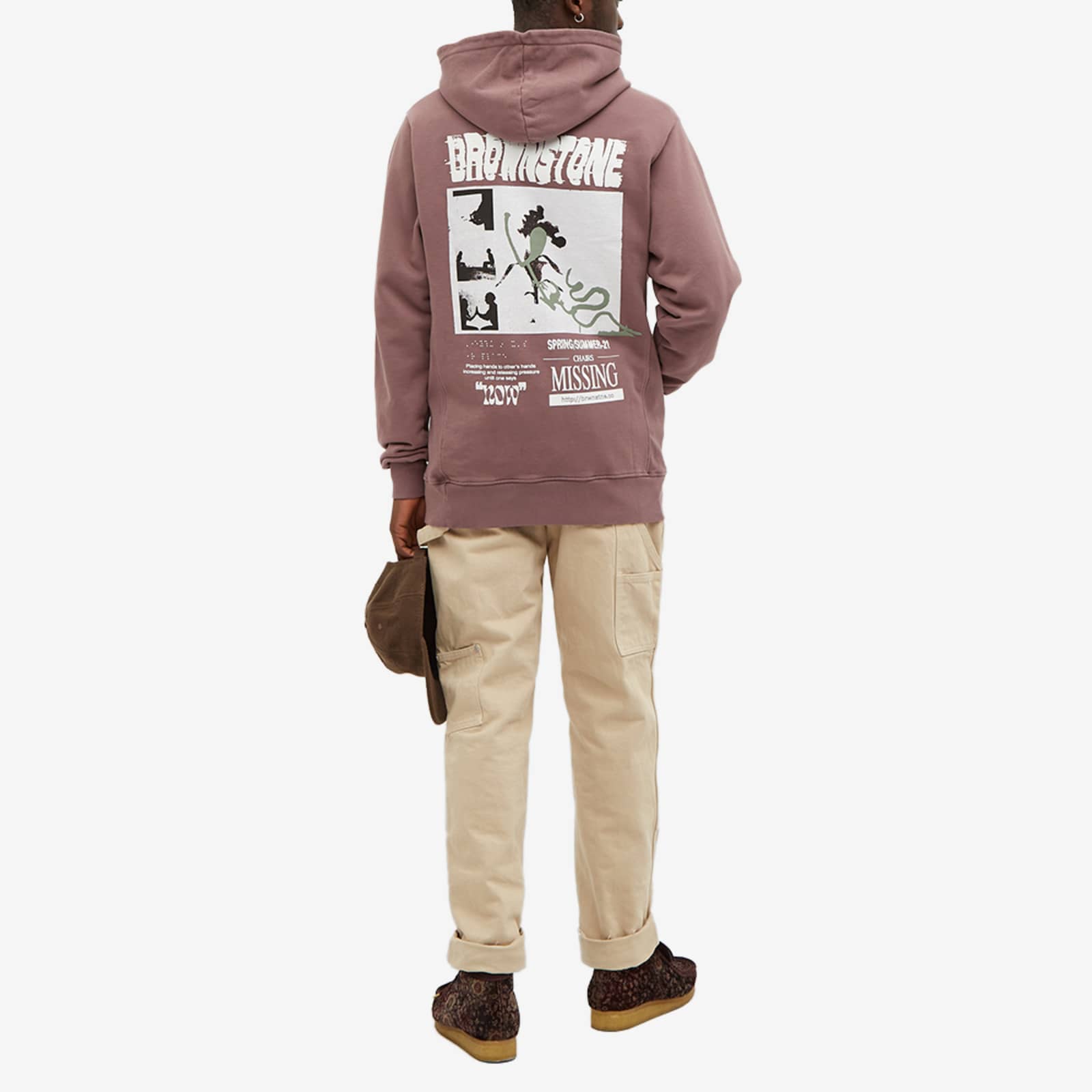 Brownstone Cut & Sew Readymade Hoodie Bark END. (US)
