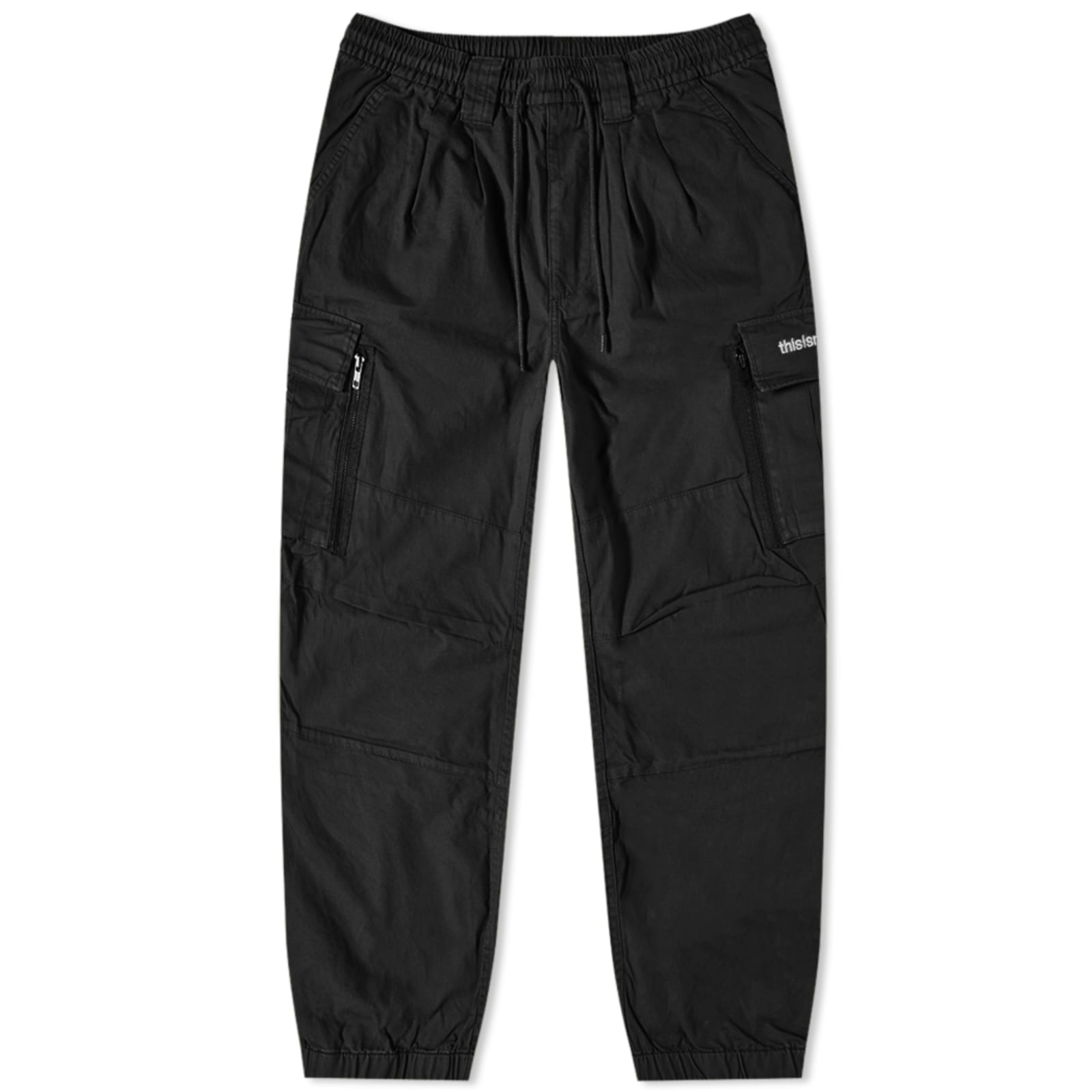 thisisneverthat Multi Zip Cargo Pant Black END.
