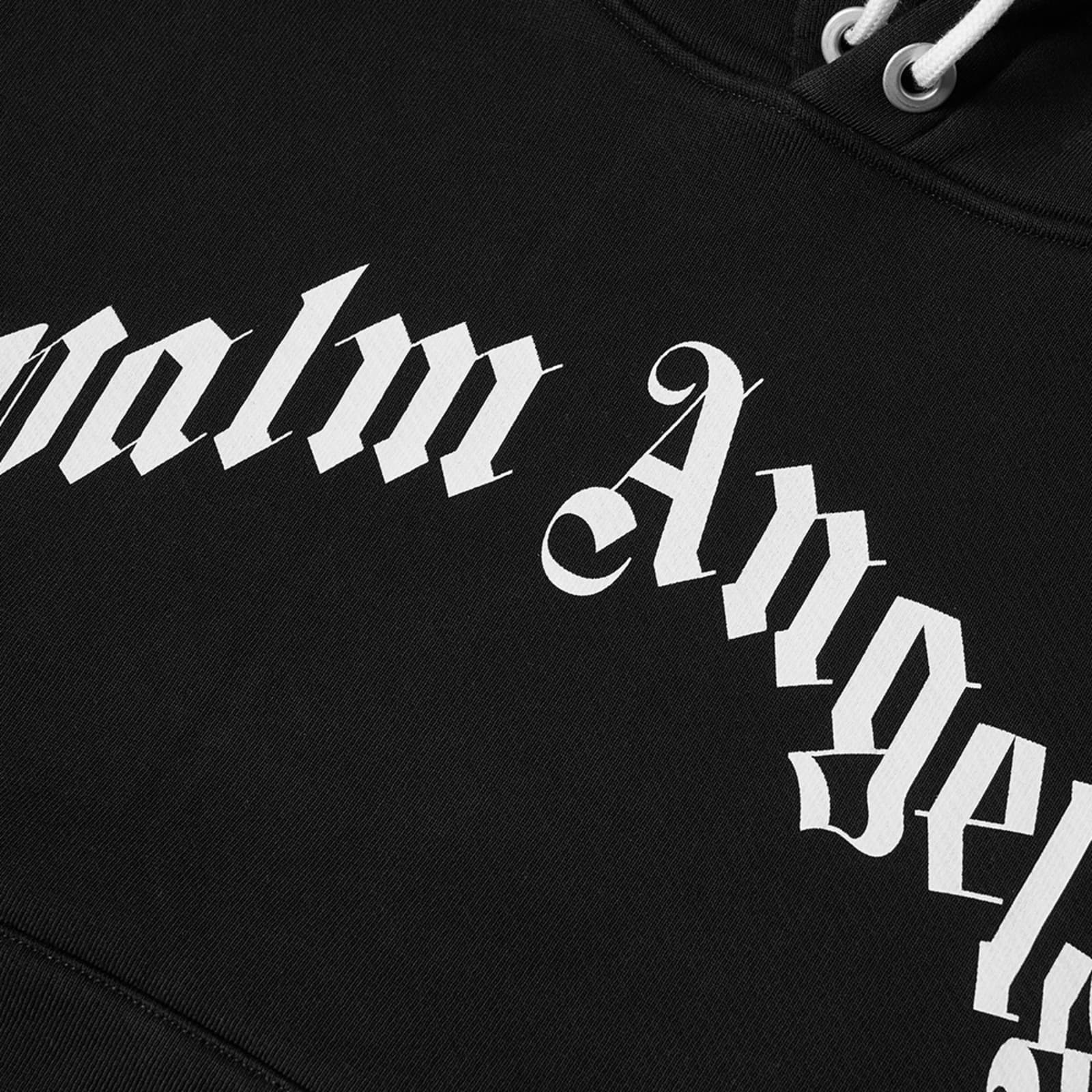 Palm Angels Logo Popover Hoodie Black & White END. (AU)