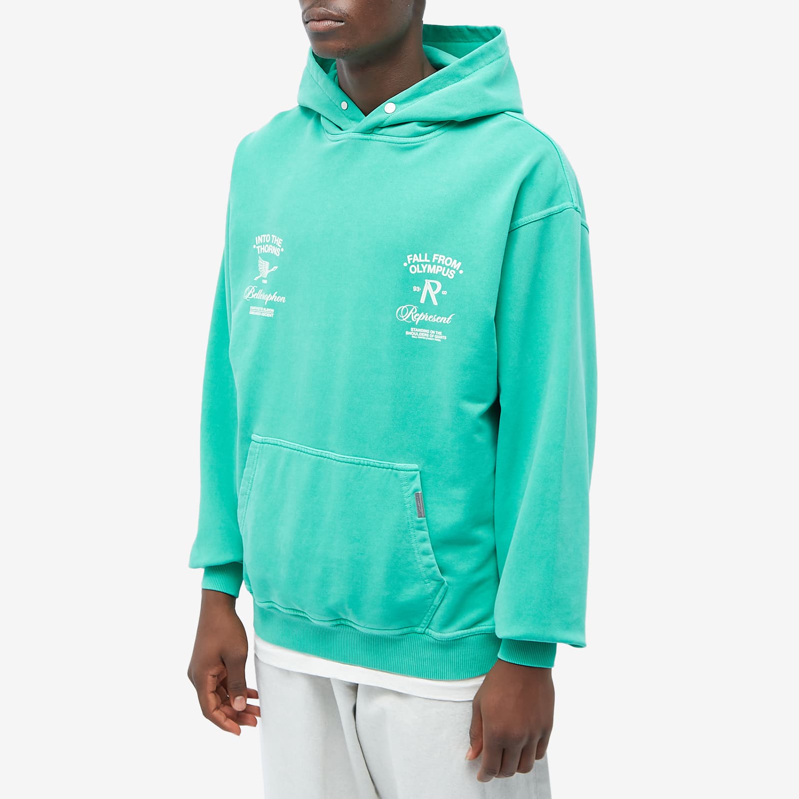 Represent Fall From Olympus Hoodie - Island Green