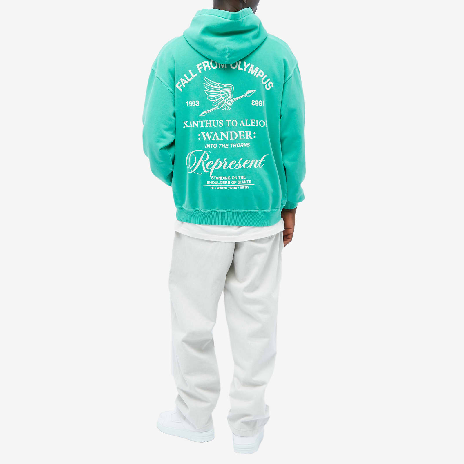 Represent Fall From Olympus Hoodie - Island Green