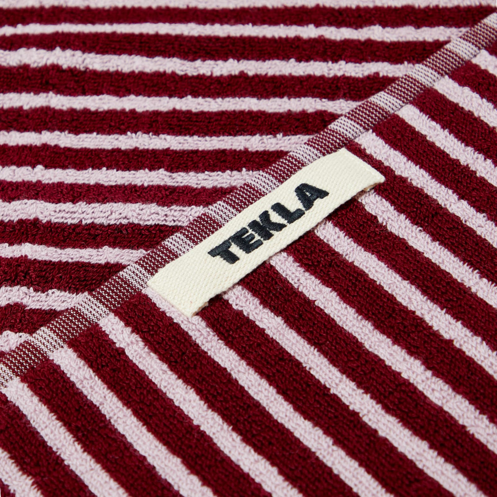 Tekla Fabrics Organic Terry Hand Towel Red & Rose END. (CA)