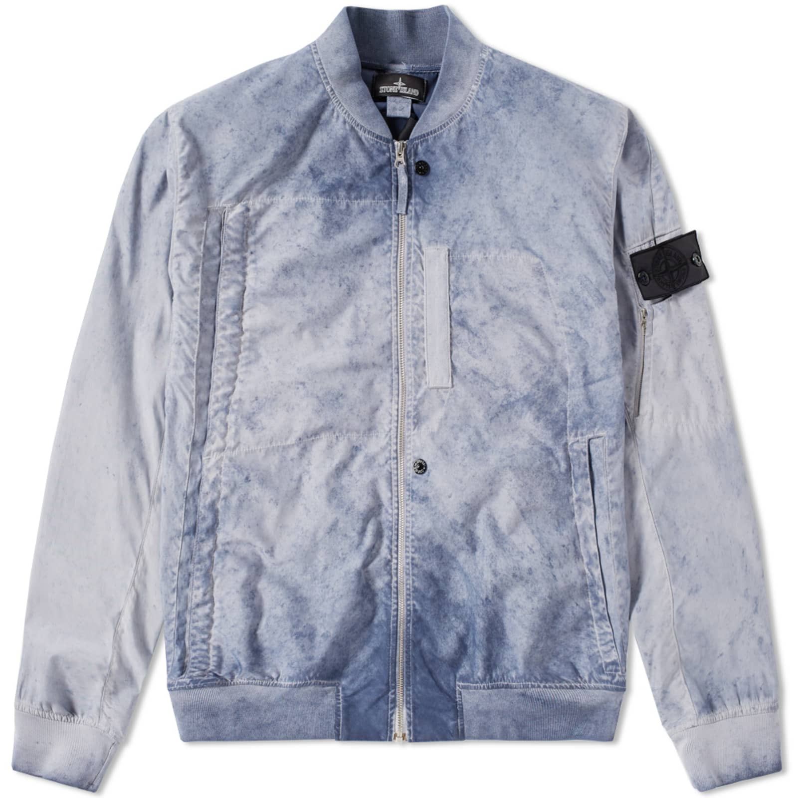 Stone Island Shadow Project Garment Dyed Bomber Jacket Grey END.