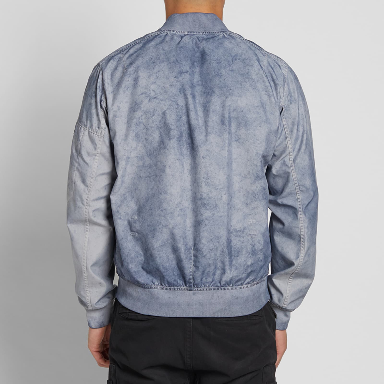 Stone Island Shadow Project Garment Dyed Bomber Jacket Grey END.