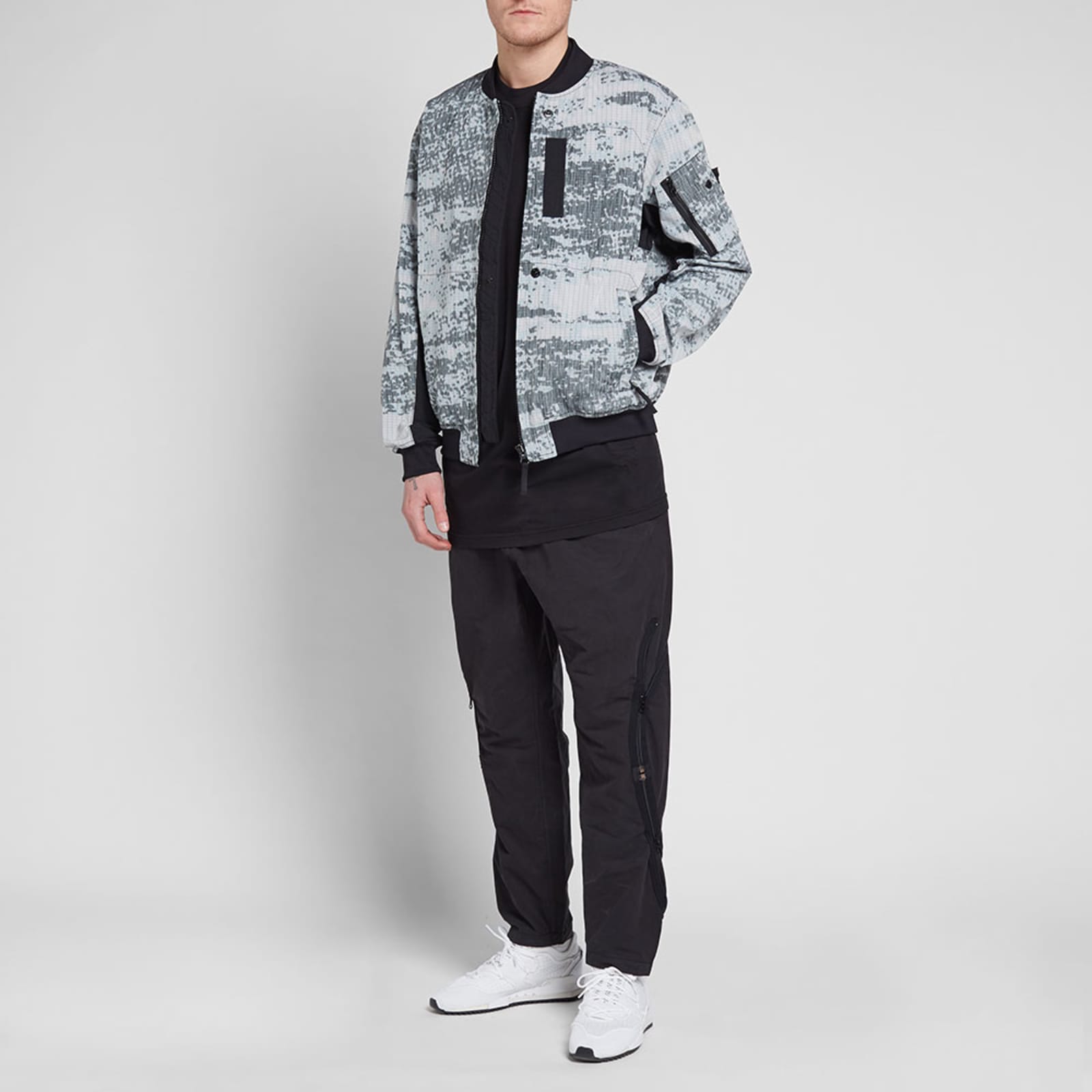 Stone Island Shadow Project DPM Marl Zip Bomber Jacket Grey END. (US)