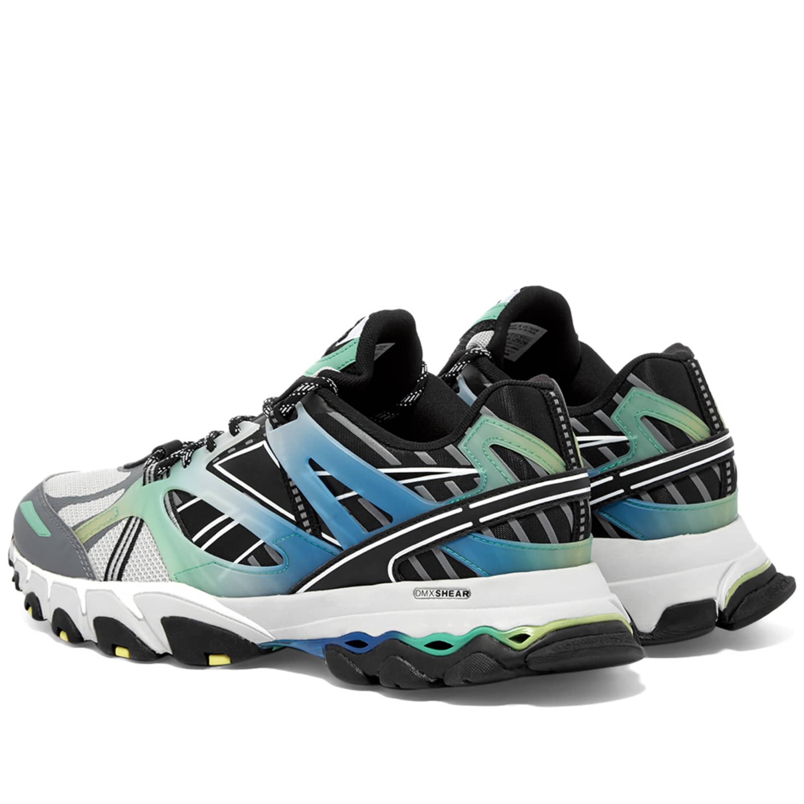 Reebok DMX Trail Shadow Steel, Black & Bottle Green | END. (GB)