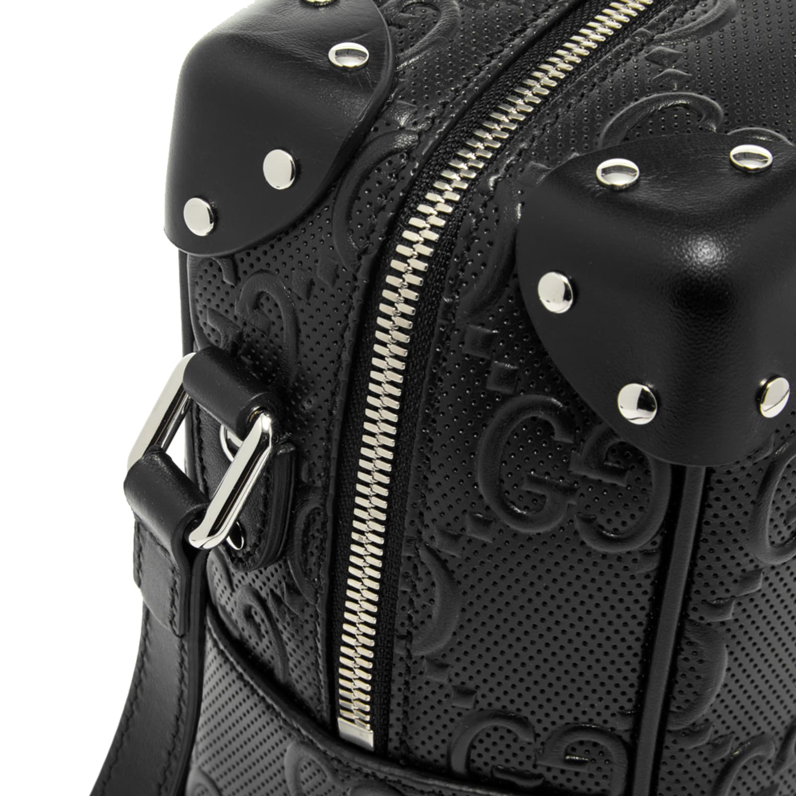 Gucci GG Embossed Messenger Bag Black END. (US)