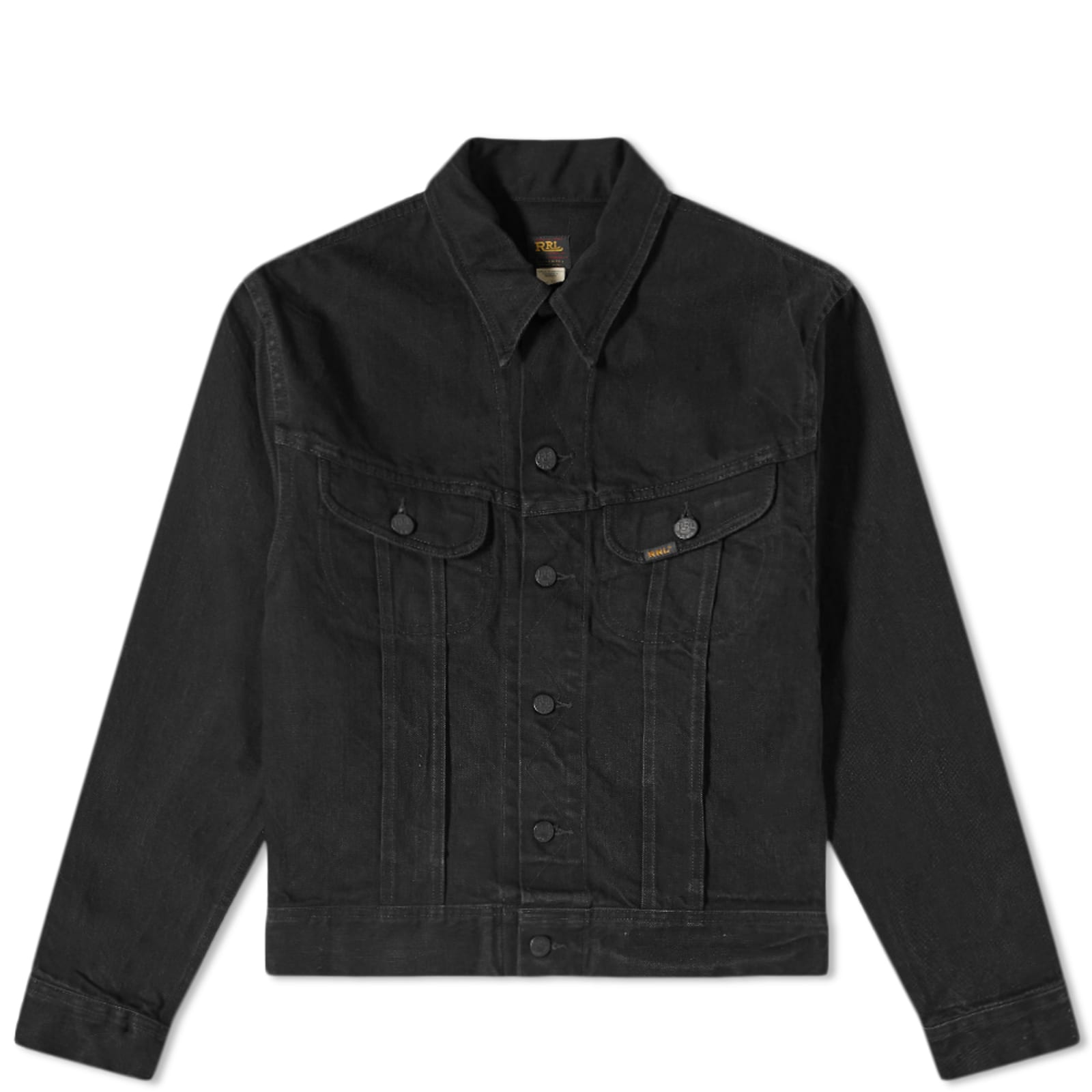 RRL Lot 271 Denim Jacket - Worn In Black Wash