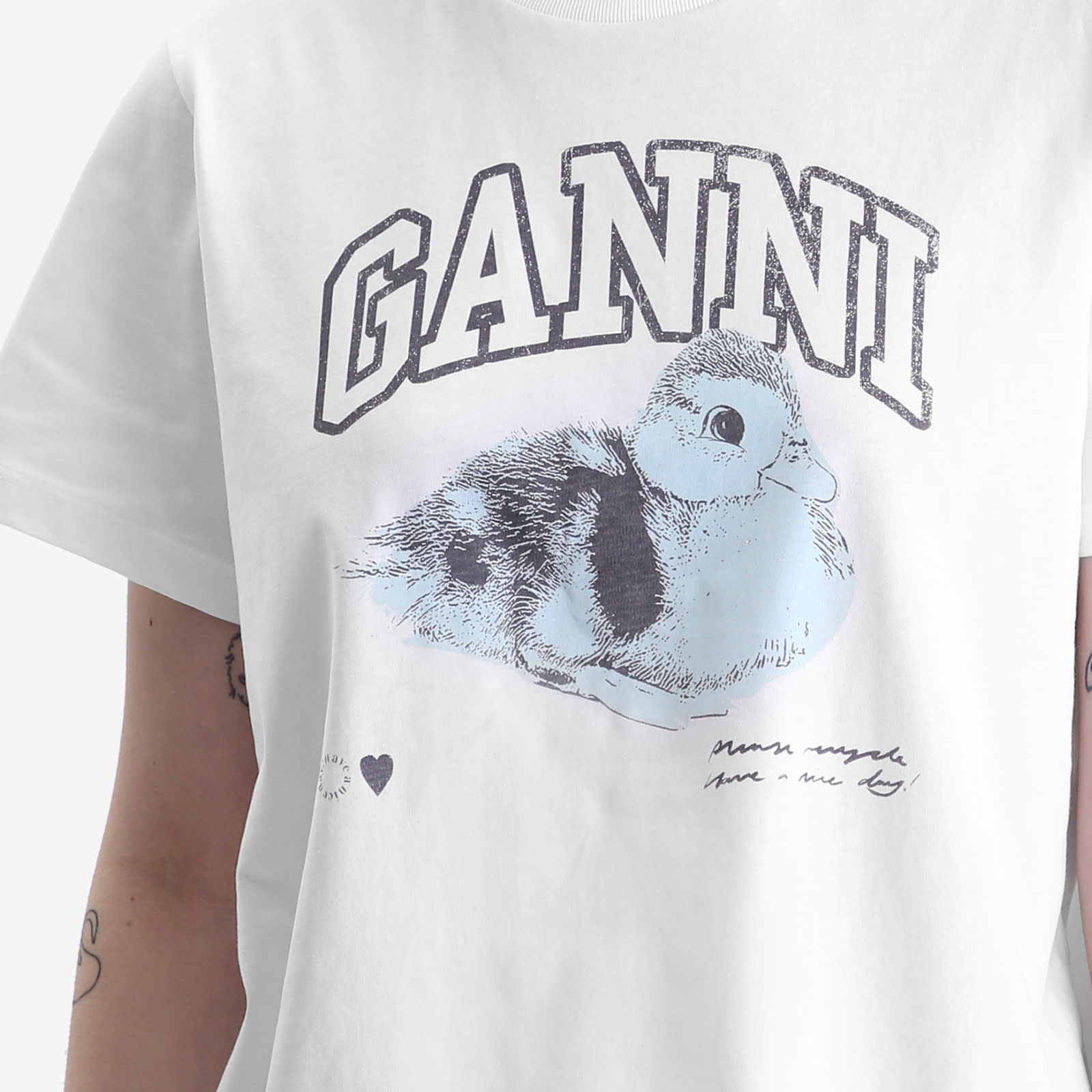 GANNI Duckie Relaxed T-Shirt