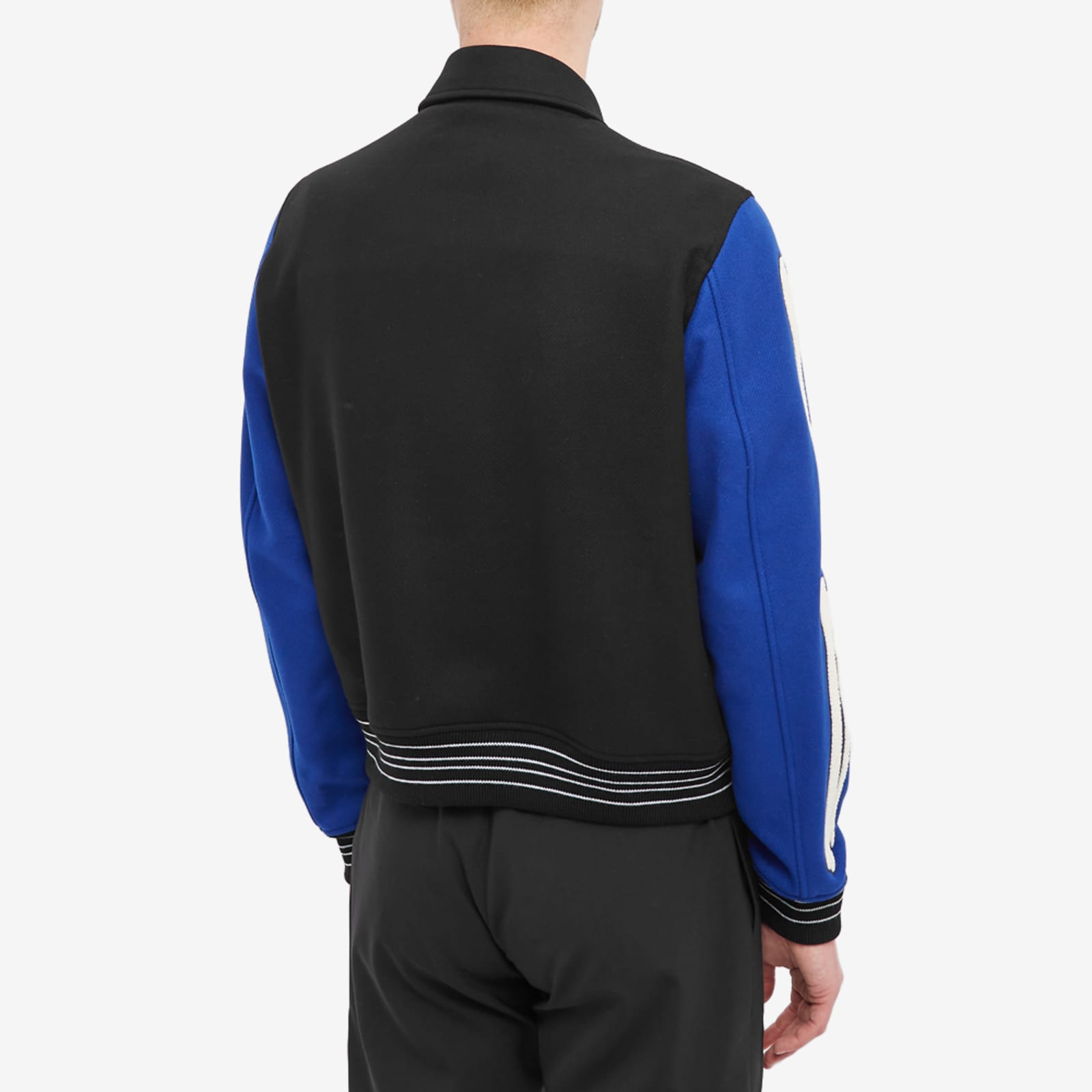 AMIRI Bones Varsity Jacket - Black & Blue