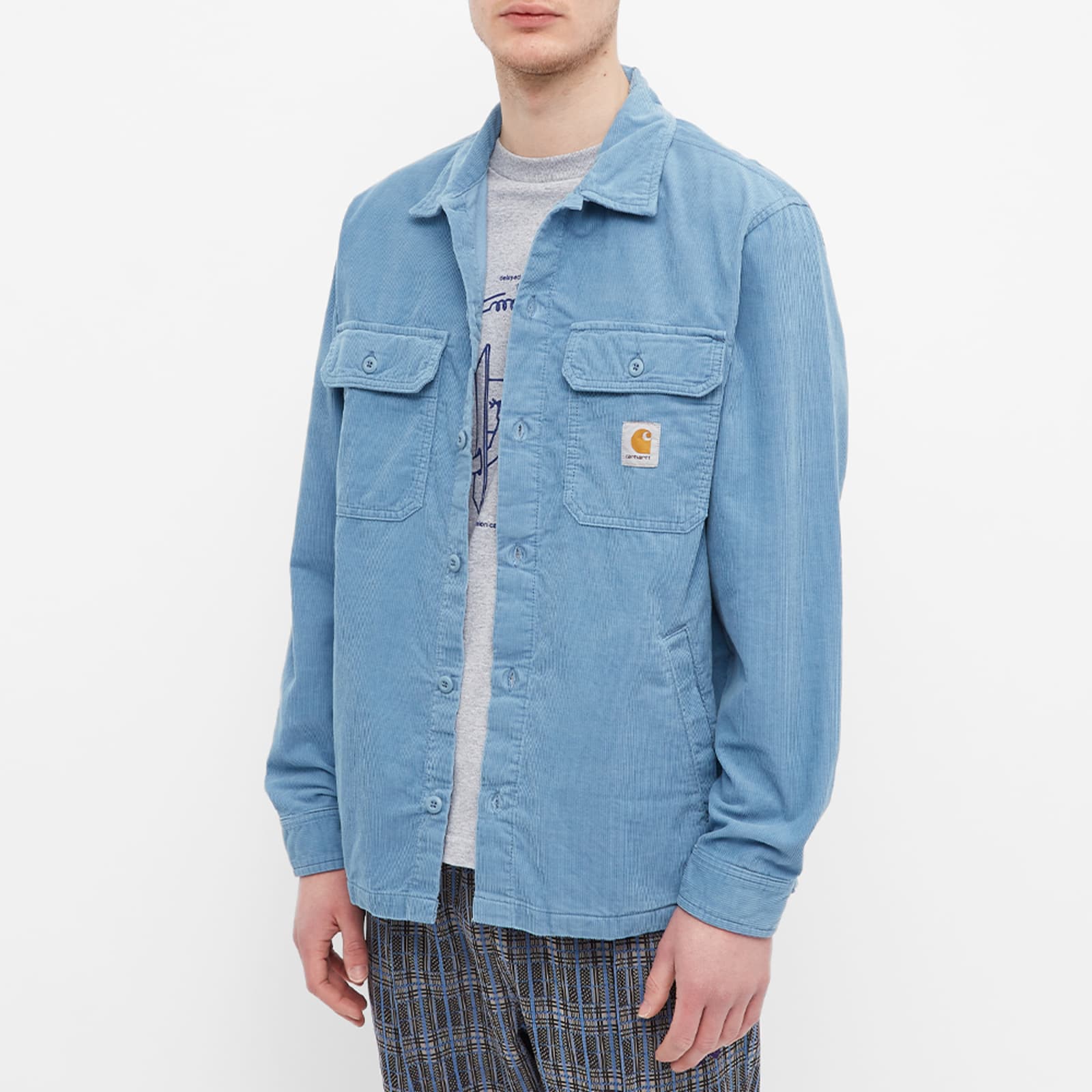 Carhartt WIP Dixon Corduroy Shirt Jacket - Icy Water