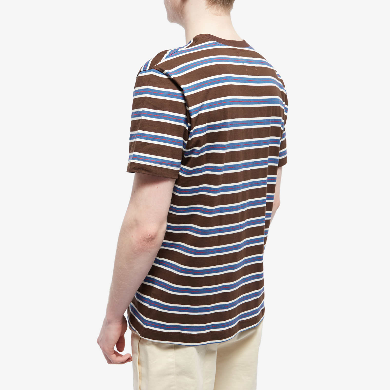 Howlin' Smiling Face Stripe T-Shirt - Walnut