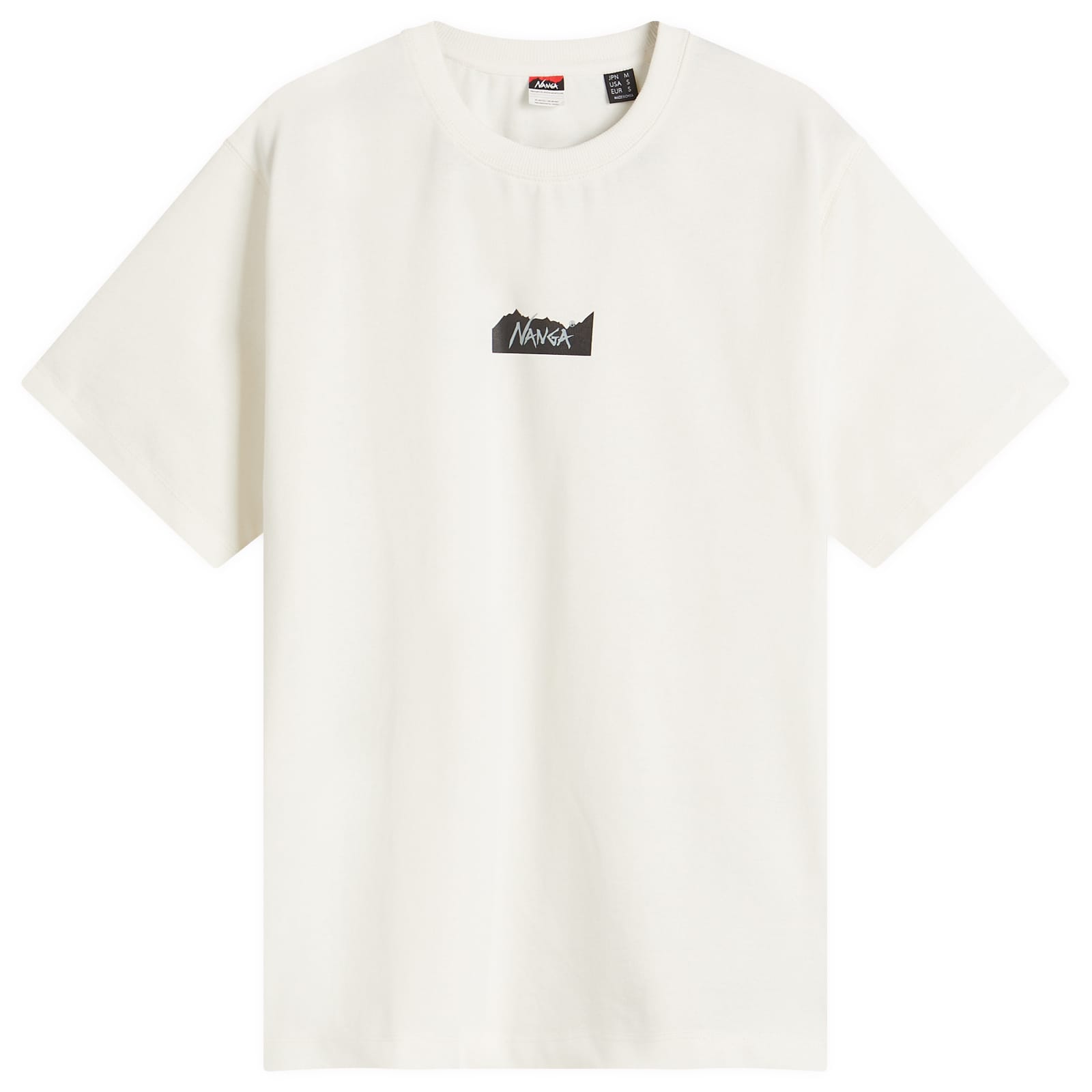 NANGA Eco Hybrid Mt Logo T-Shirt - White